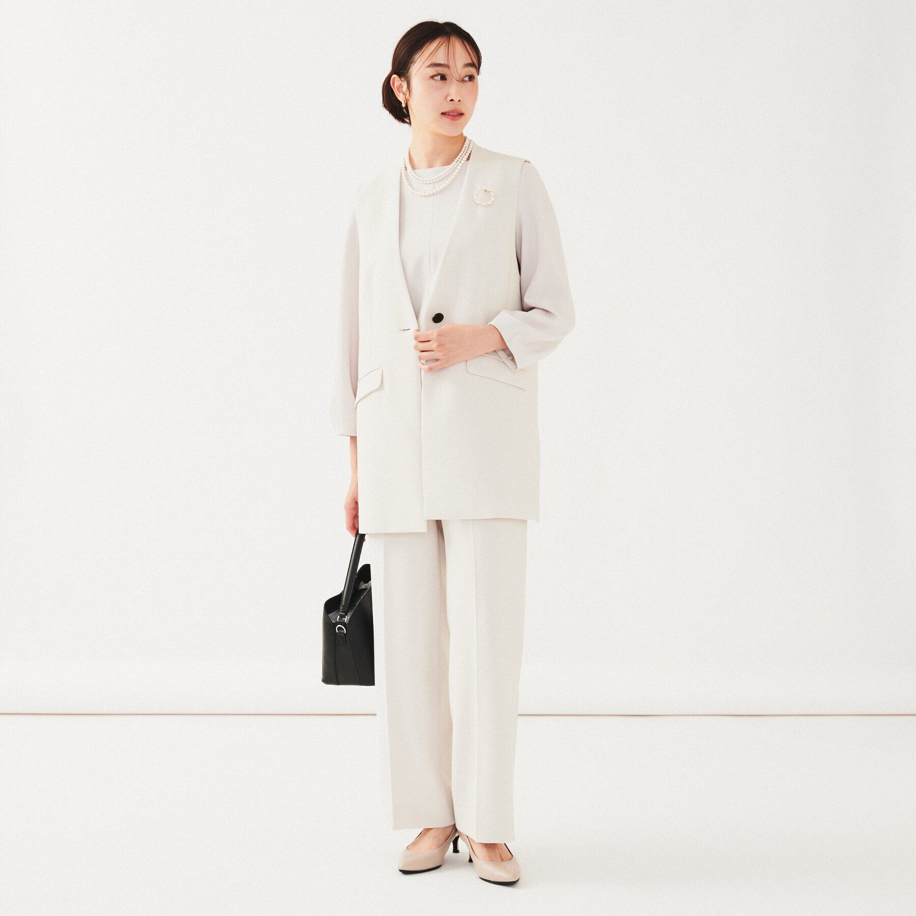 UNTITLED「【セットアップ可能】カラーレスジレ」|ベスト・ジレ|