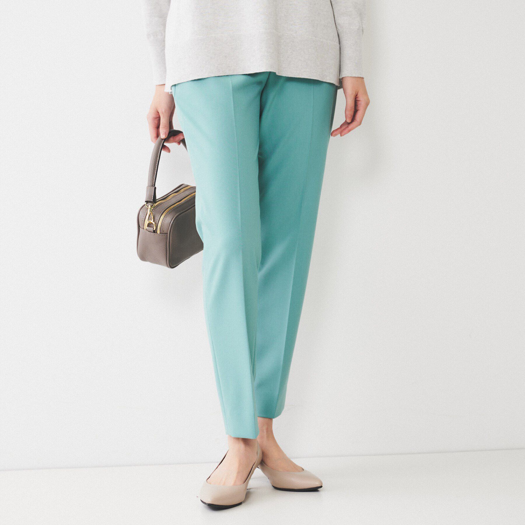 UNTITLED「【後ろウエストゴム/きれいめ】ストレッチ テーパードパンツ」|その他|