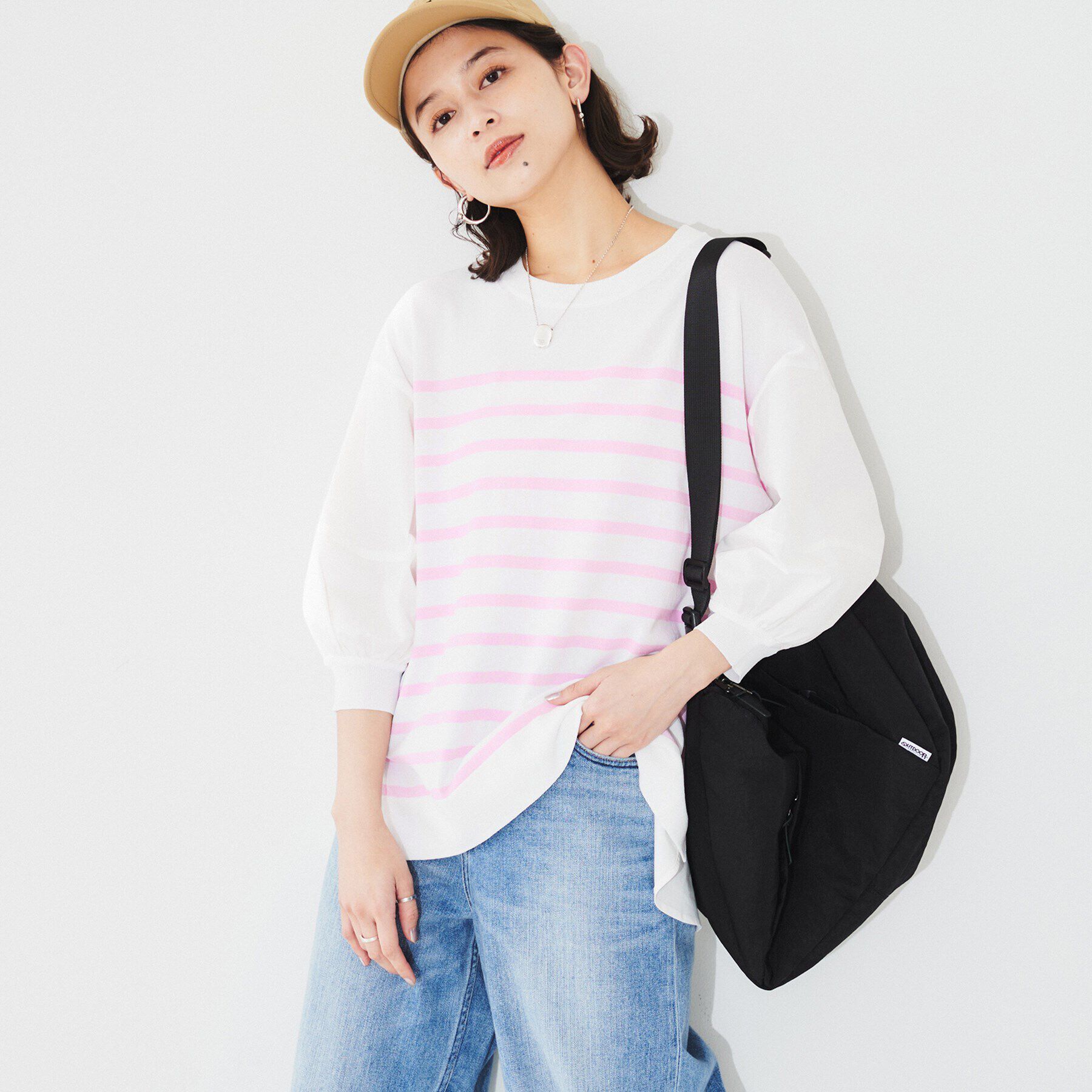 UNTITLED「【TORRAZZO DONNA】ハイブリッドボーダートップス」|Tシャツ・カットソー|