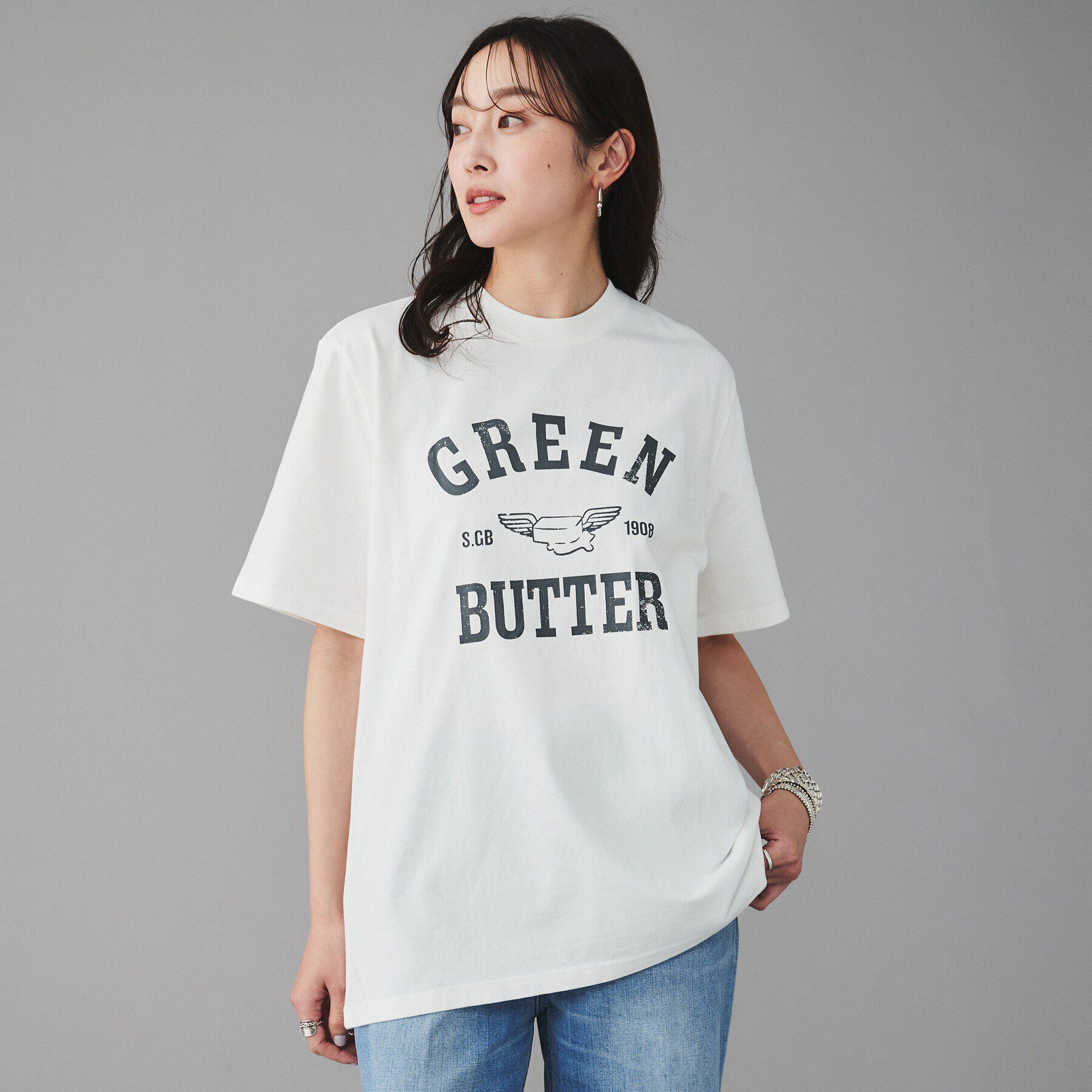 UNTITLED「【GREEN BUTTER】Butter Wing Tee」|Tシャツ・カットソー|アイボリー(004)