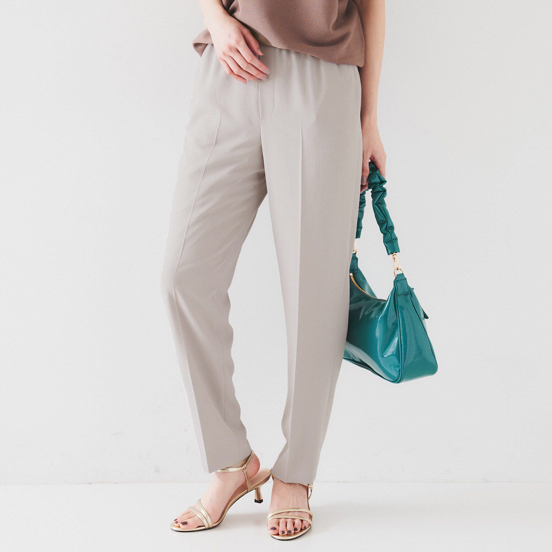 UNTITLED「【セットアップ可能/接触冷感/イージーケア/ウエストゴム仕様】リラクミスト テーパードパンツ」|その他|