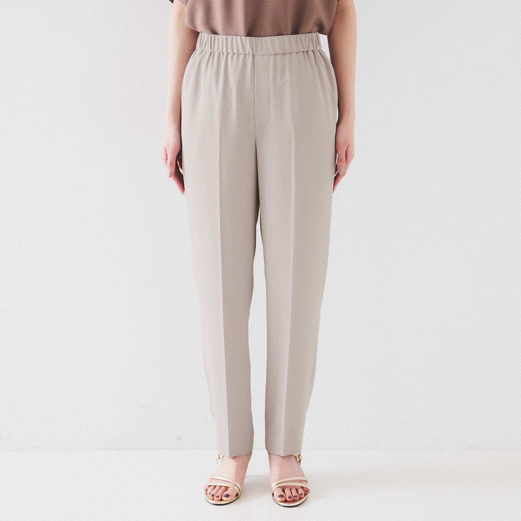 UNTITLED「【セットアップ可能/接触冷感/イージーケア/ウエストゴム仕様】リラクミスト テーパードパンツ」|その他|