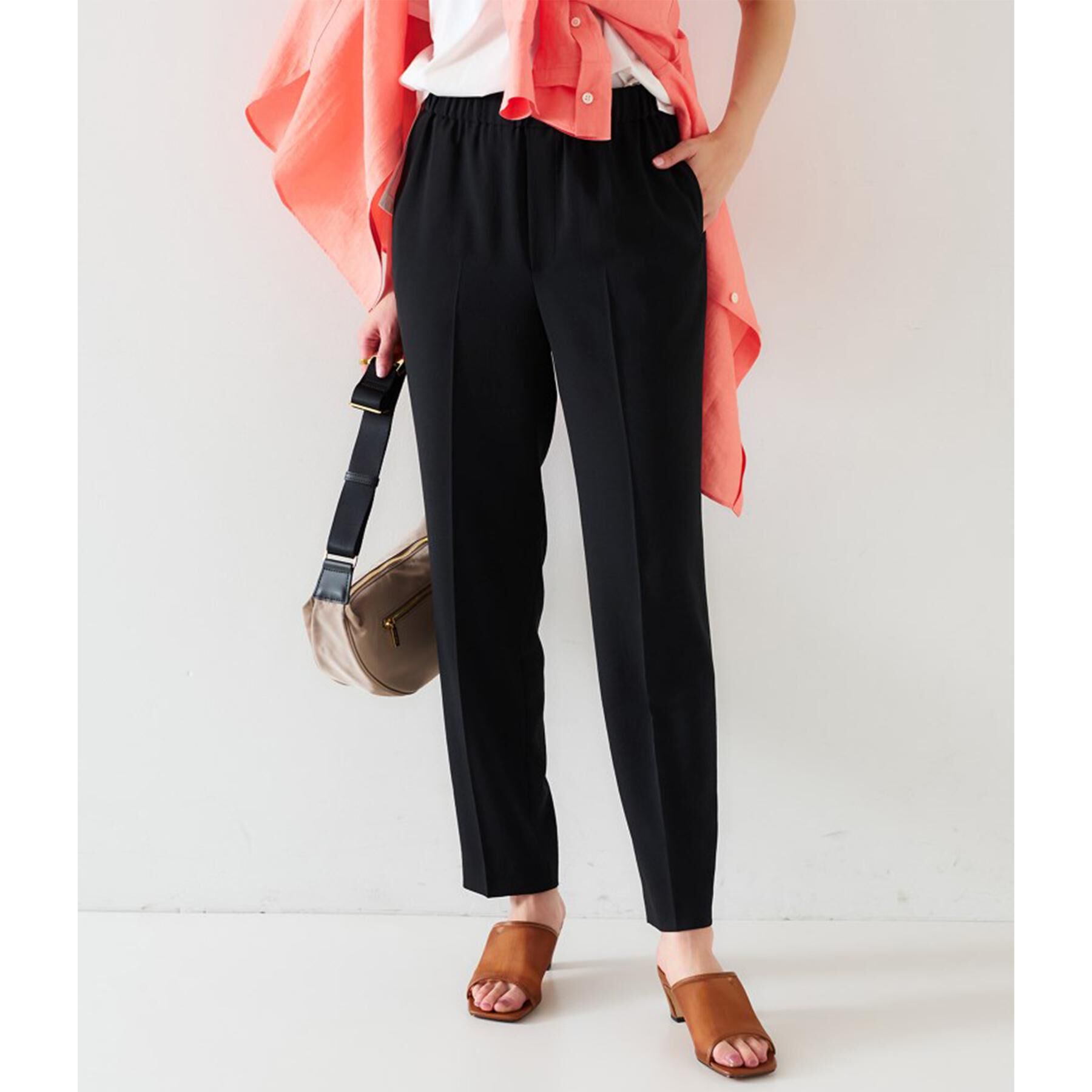 UNTITLED「【セットアップ可能/接触冷感/イージーケア/ウエストゴム仕様】リラクミスト テーパードパンツ」|その他|