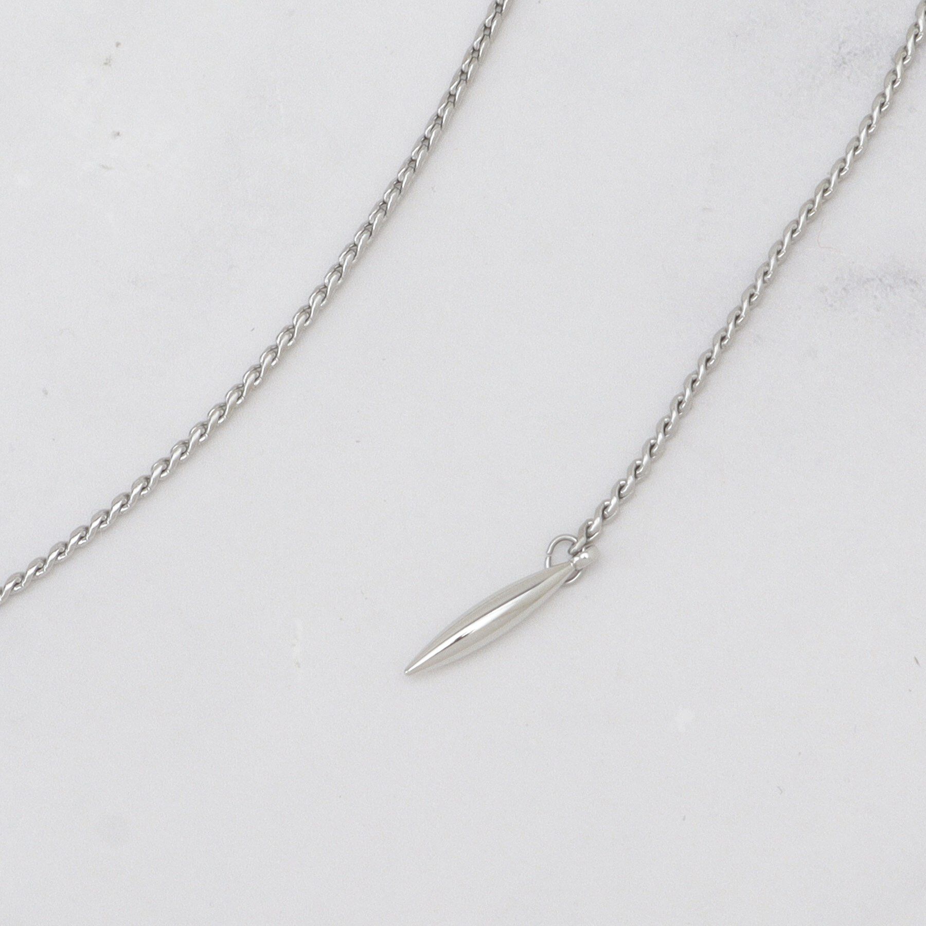 UNTITLED「【ステンレス】ショートラリエット」|ネックレス|