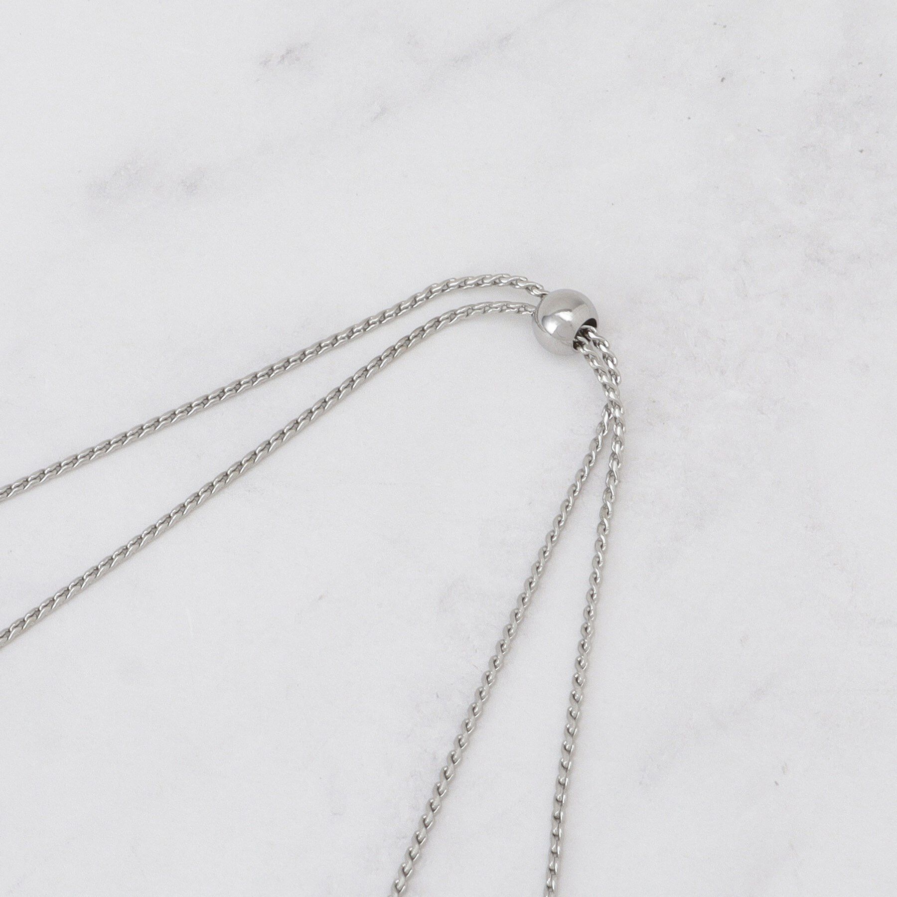 UNTITLED「【ステンレス】ショートラリエット」|ネックレス|