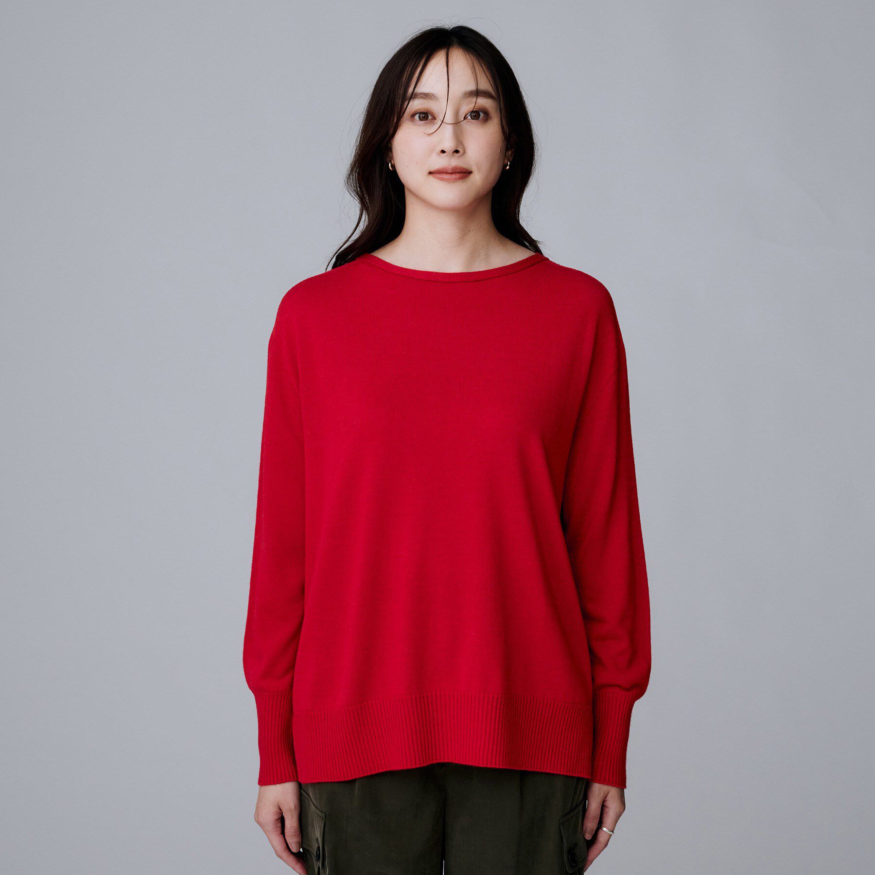 UNTITLED「【8色展開/体型カバー】魅せるタイムレスニット」|ニット・セーター|