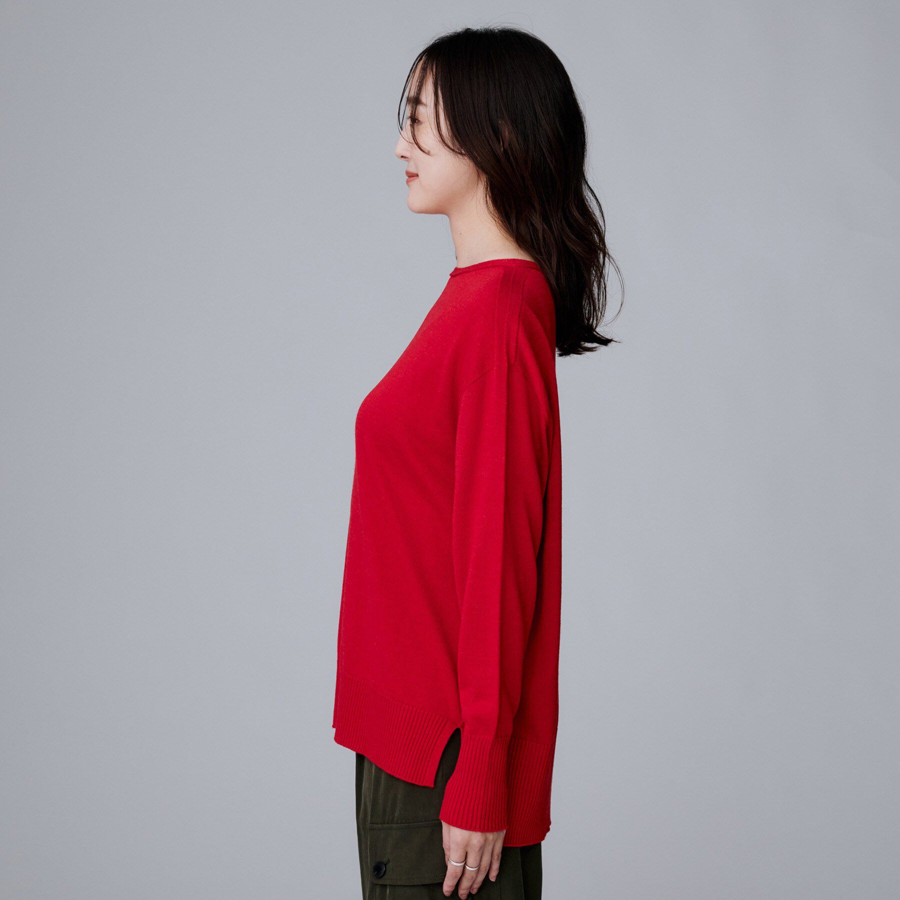 UNTITLED「【8色展開/体型カバー】魅せるタイムレスニット」|ニット・セーター|