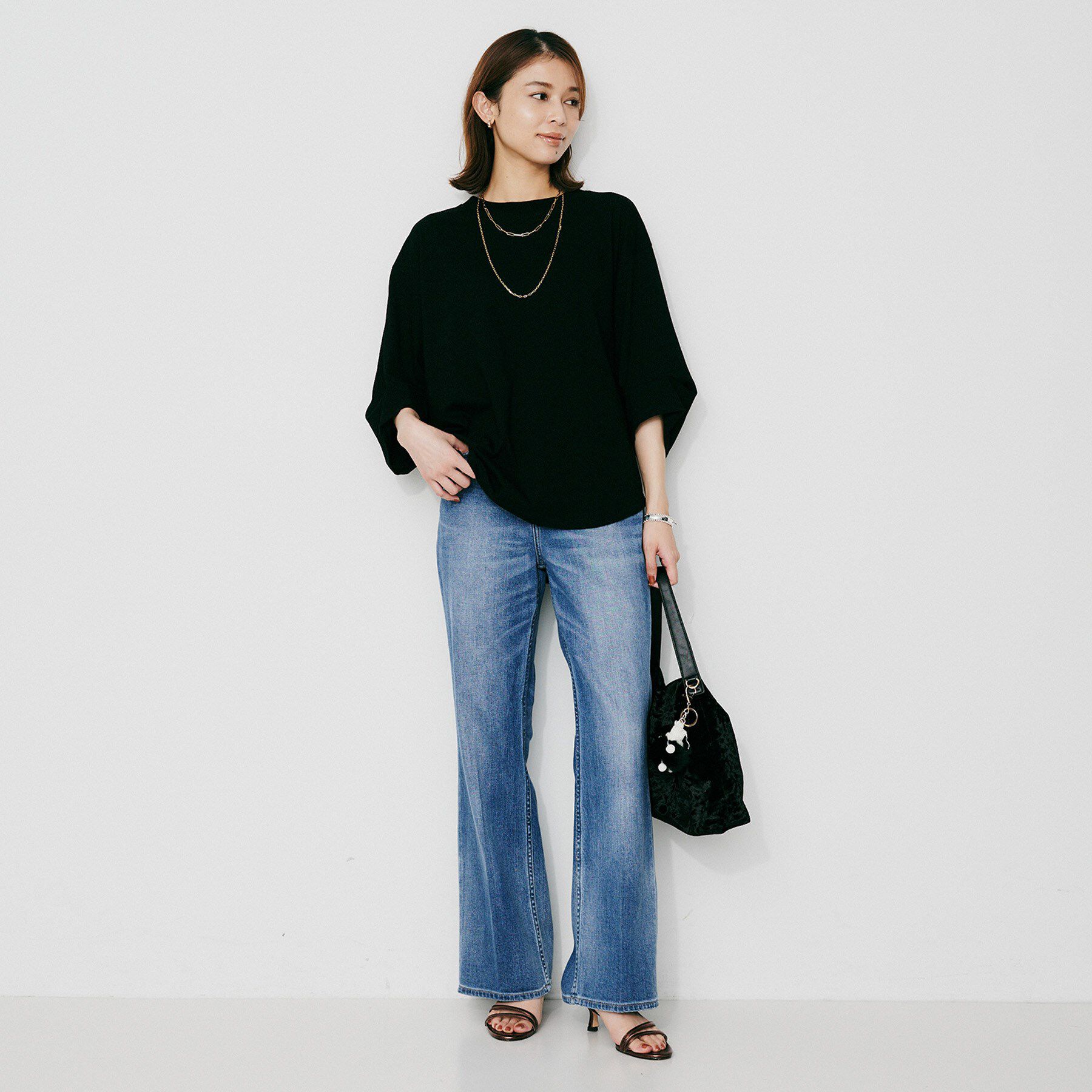 UNTITLED「【Munich】タックスリーブTシャツ」|Tシャツ・カットソー|