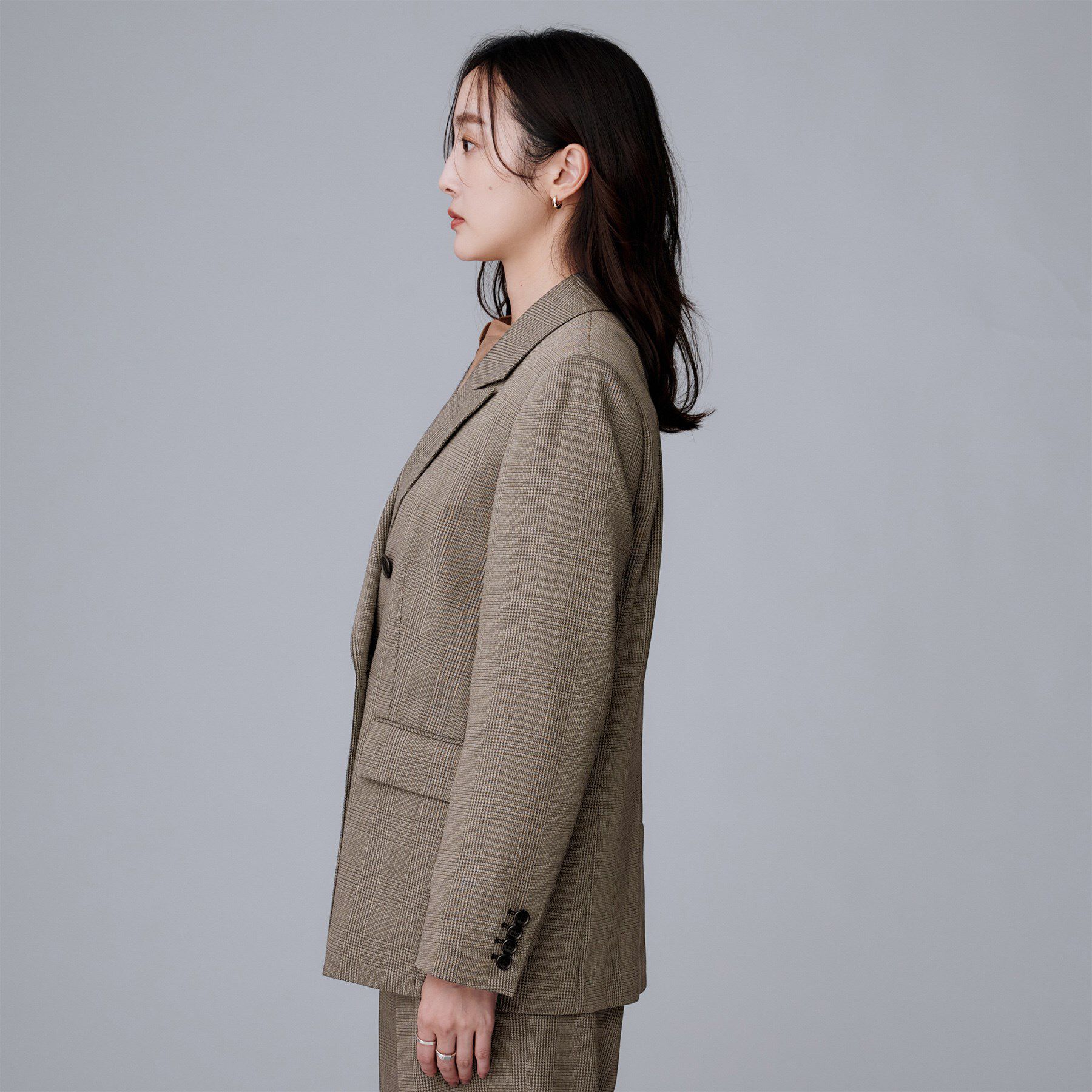 UNTITLED「【セットアップ可】ウールライク ダブルブレストジャケット」|テーラードジャケット|