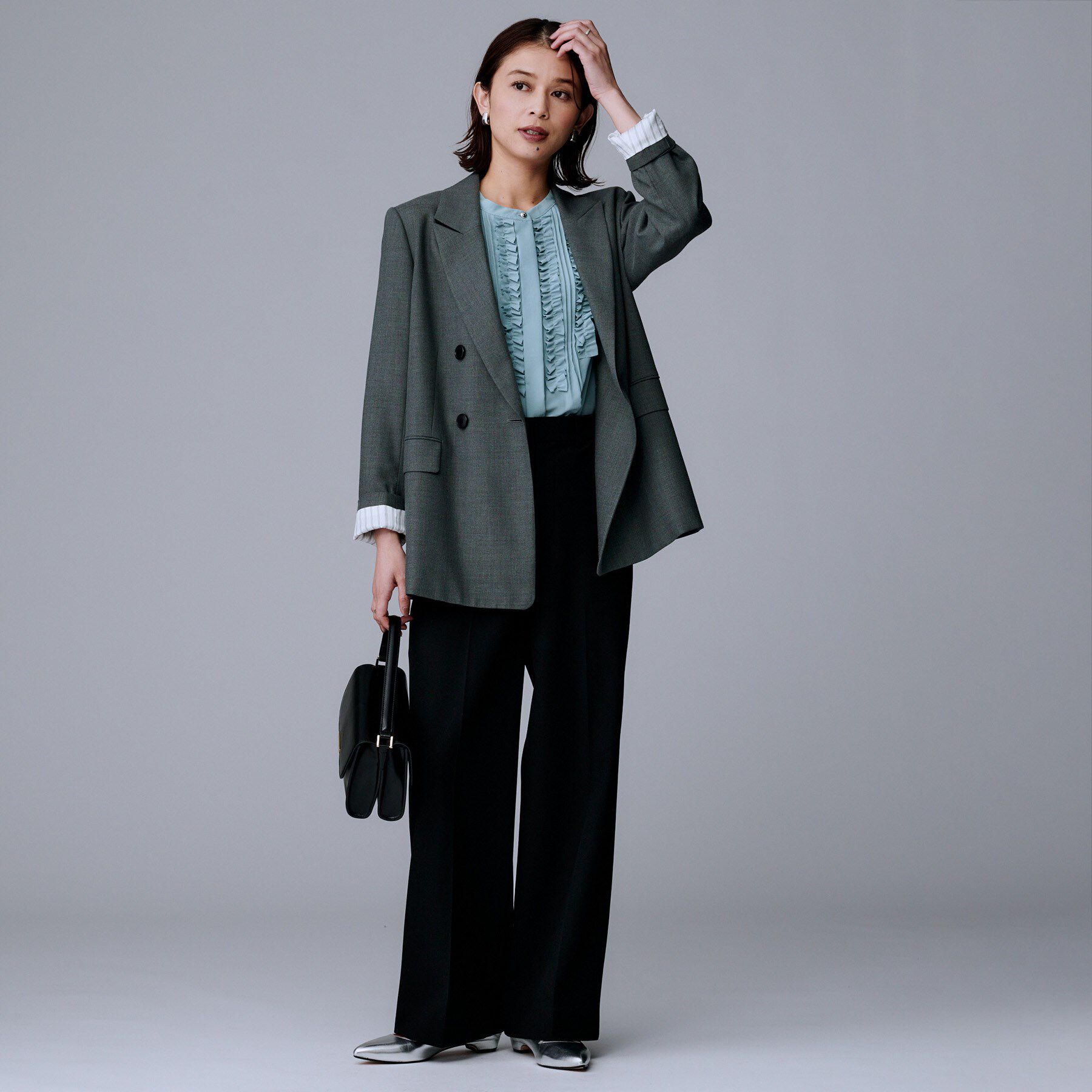 UNTITLED「【あったか素材/ストレッチ性】裏起毛ワイドパンツ」|その他|