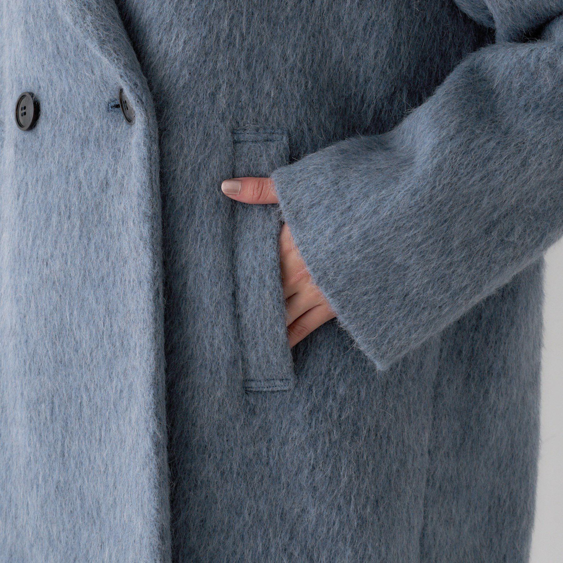 UNTITLED「【エレガントジャケット/アウター】イタリアンシャギーPコート」|ピーコート|