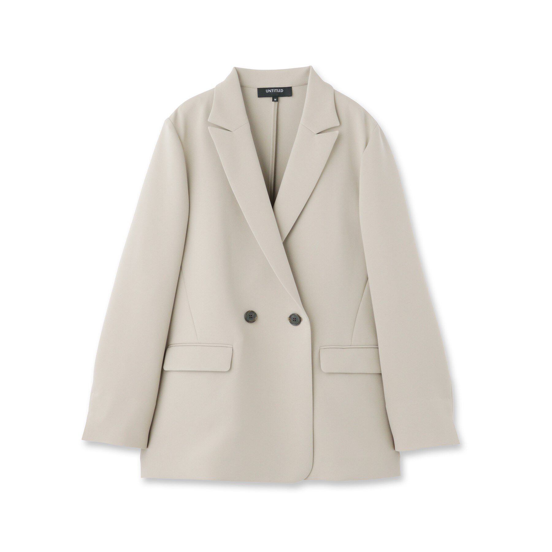 UNTITLED「【洗える/ストレッチ性】ダブルブレストジャケット」|テーラードジャケット|
