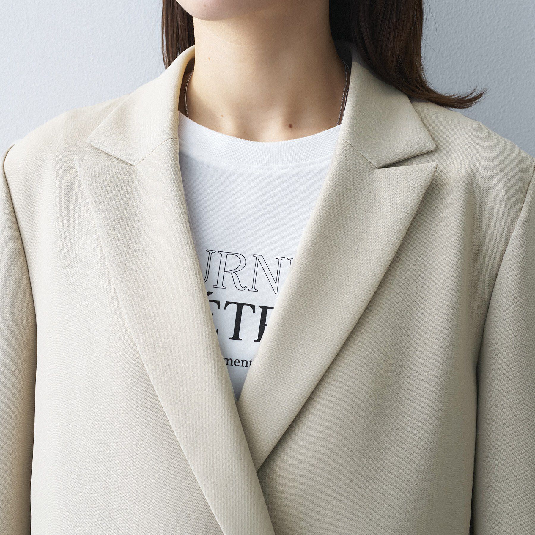 UNTITLED「【洗える/ストレッチ性】ダブルブレストジャケット」|テーラードジャケット|