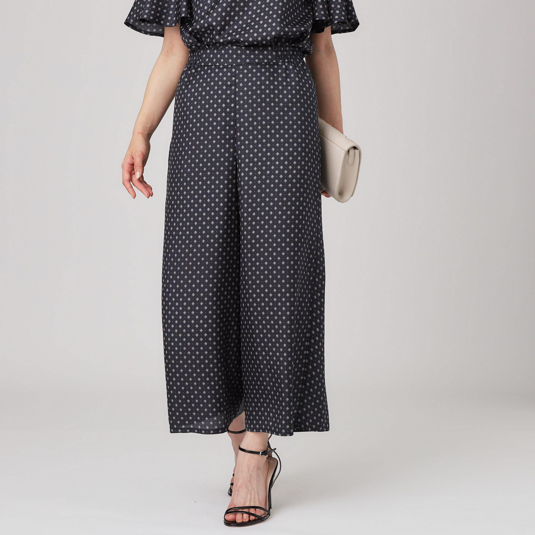 COUP DE CHANCE「【手洗い可／日本製】小紋柄ワイドパンツ」|その他|