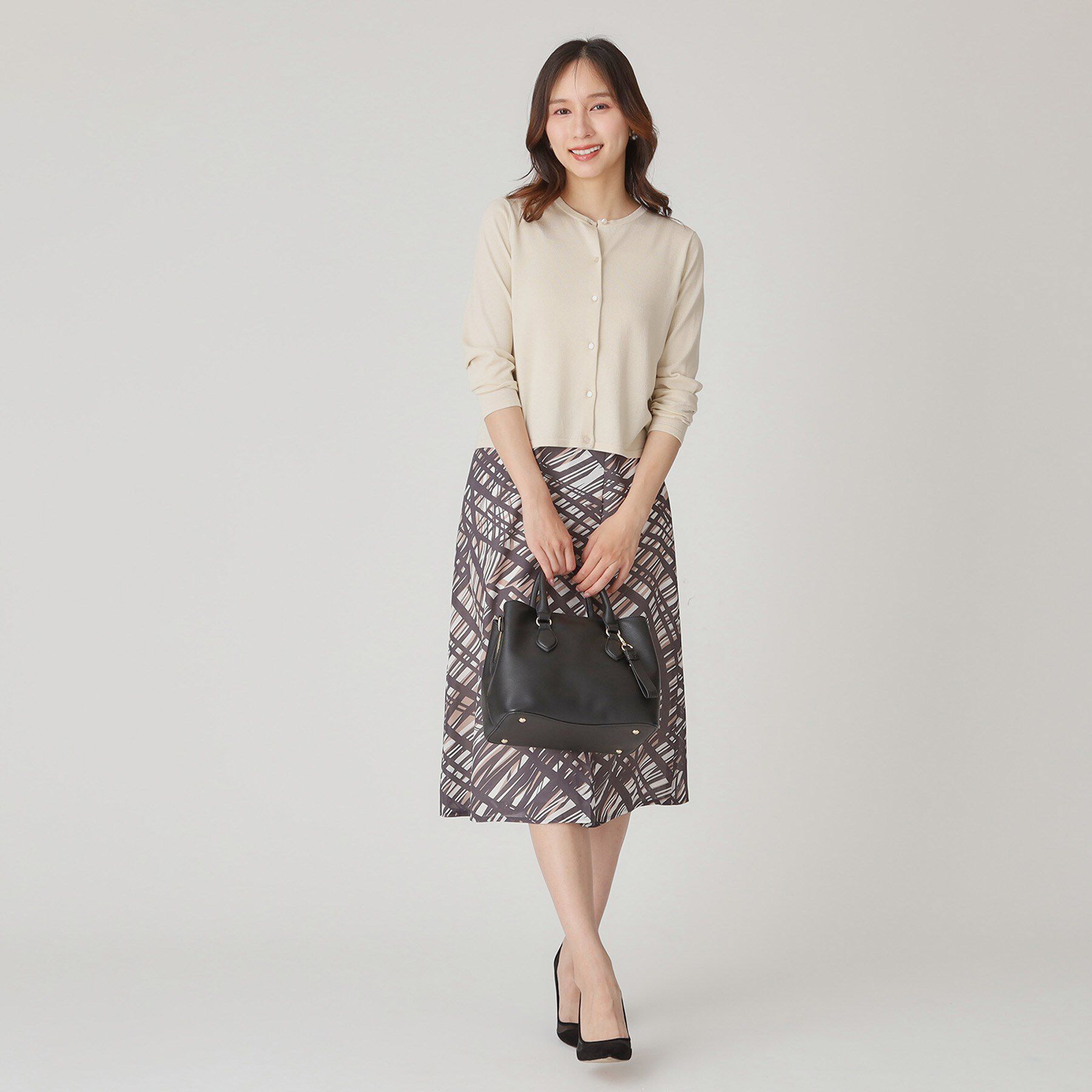 COUP DE CHANCE「【手洗い可/軽量】シンプルラメ混カーディガン」|カーディガン|