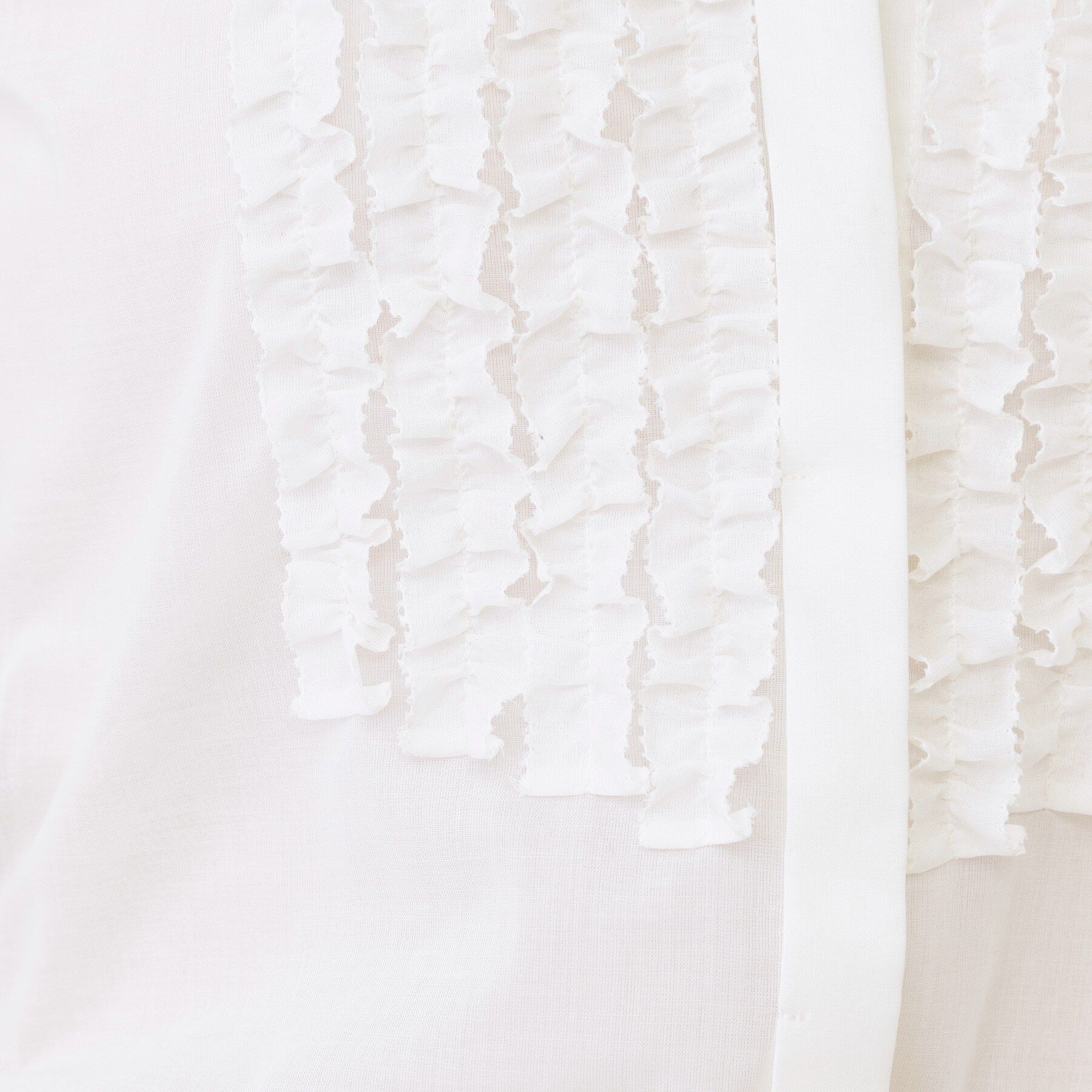 COUP DE CHANCE「【手洗い可/きれいめ】シアーローンフリルブラウス」|シャツ・ブラウス|