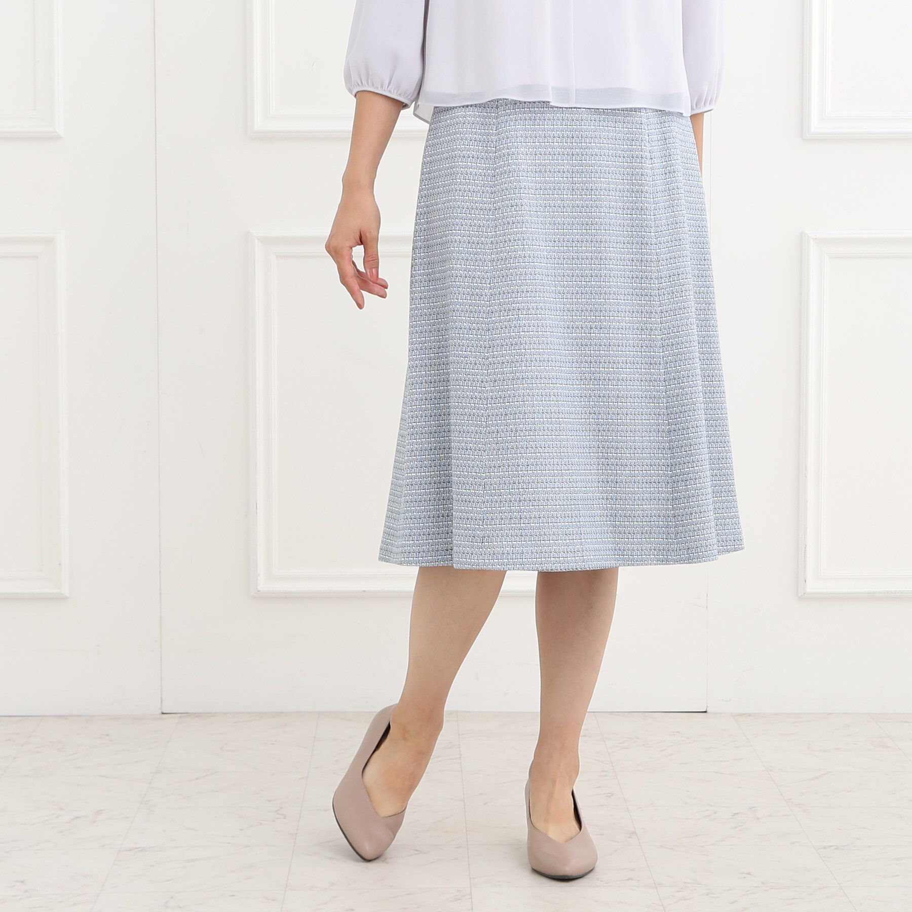 Reflect「【フォーマル/セットアップ可】ツイードスカート」|スカート|