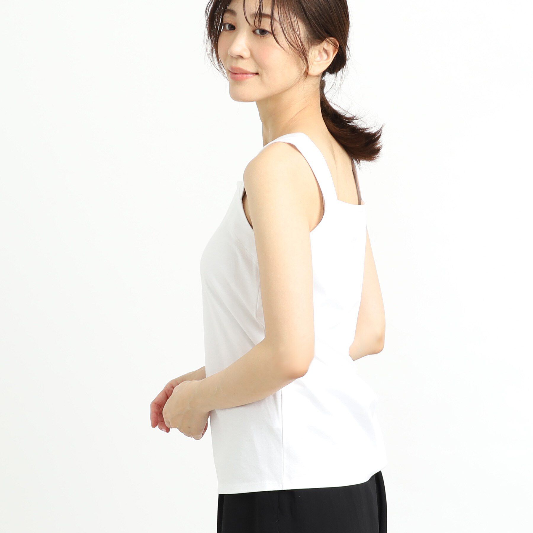 Reflect「【洗える】ベーシックカラータンクトップ」|キャミソール|