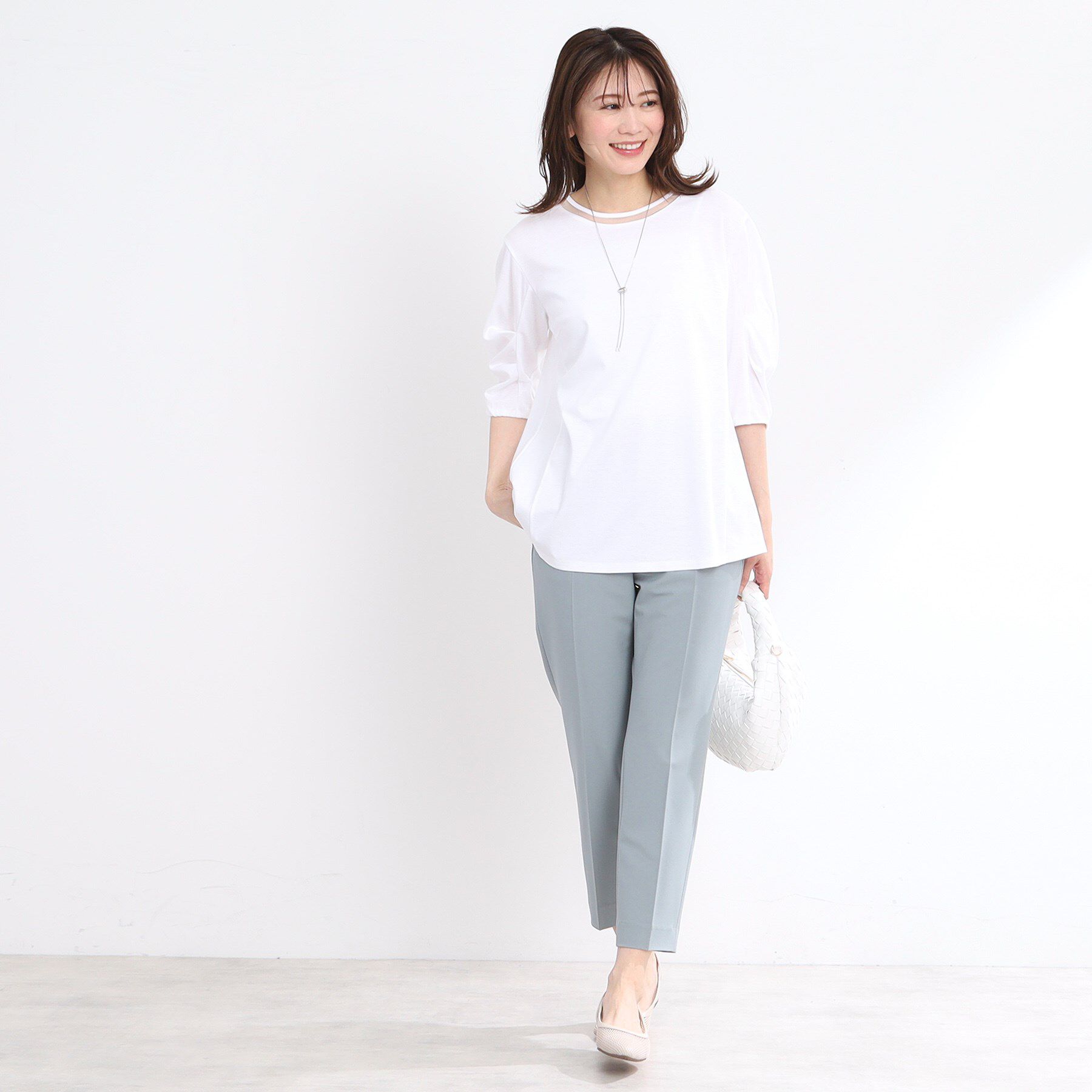 Reflect「【腰周りカバー】すっきり見えAラインカットソー」|Tシャツ・カットソー|