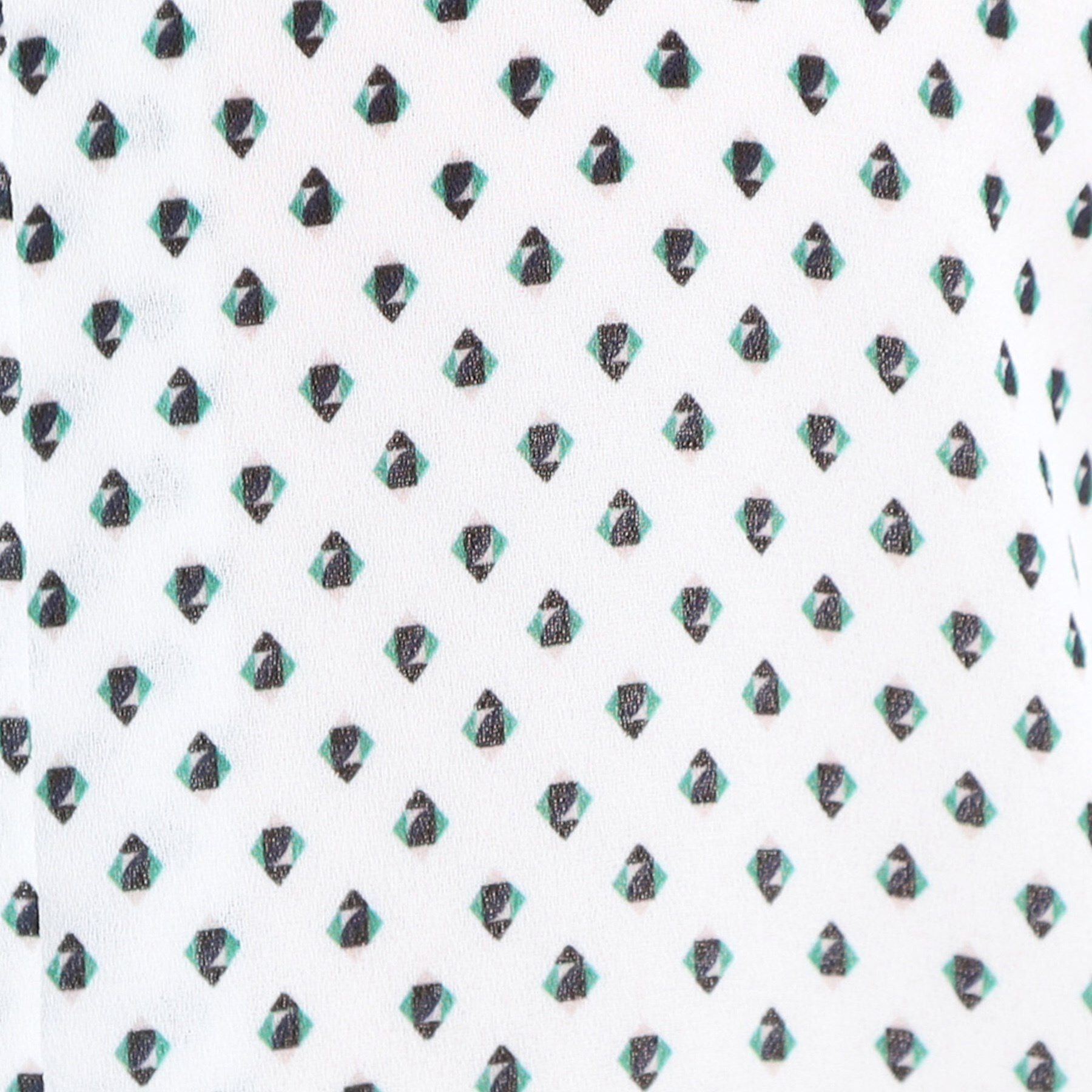 Reflect「【マシンウォッシュ可】五分袖コツキプリントブラウス」|シャツ・ブラウス|