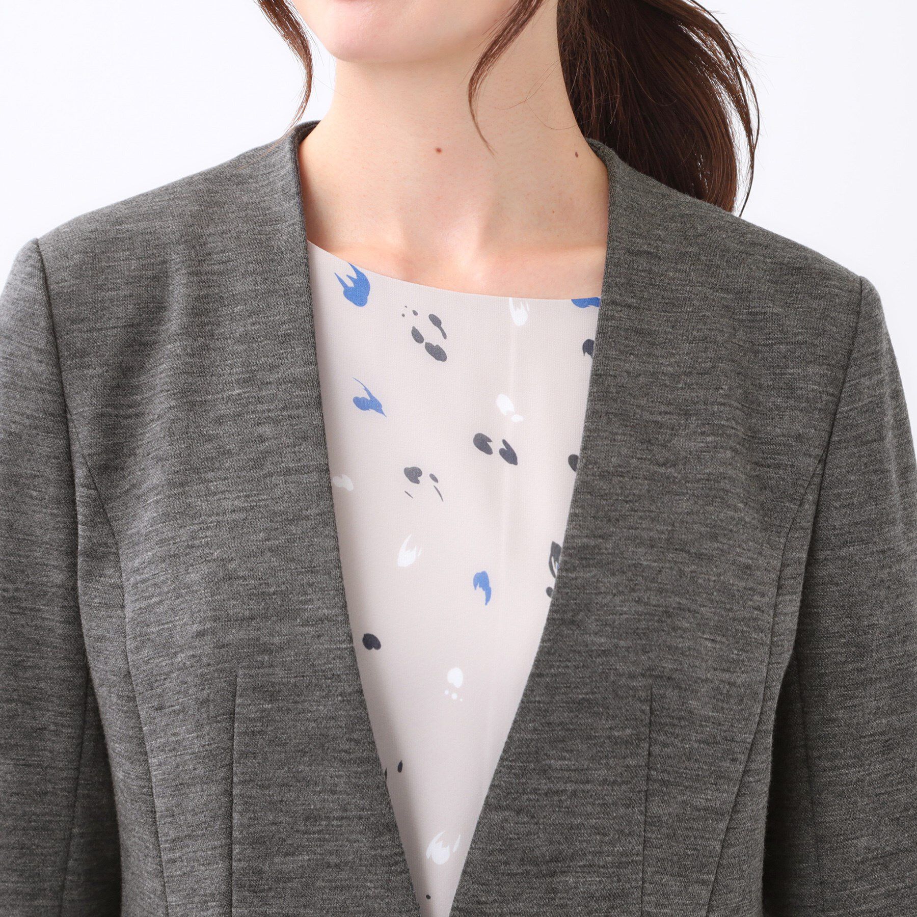 Reflect「【匠シリーズ／すっきり見え／セットアップ可】匠ジャケット／ノーカラー」|ノーカラージャケット|