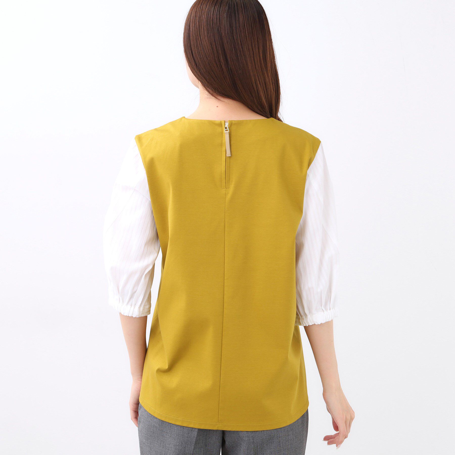 Reflect「【アウターを着てもすっきり／体型カバー／腰周りが気にならない】長め丈プルオーバージャージ」|Tシャツ・カットソー|