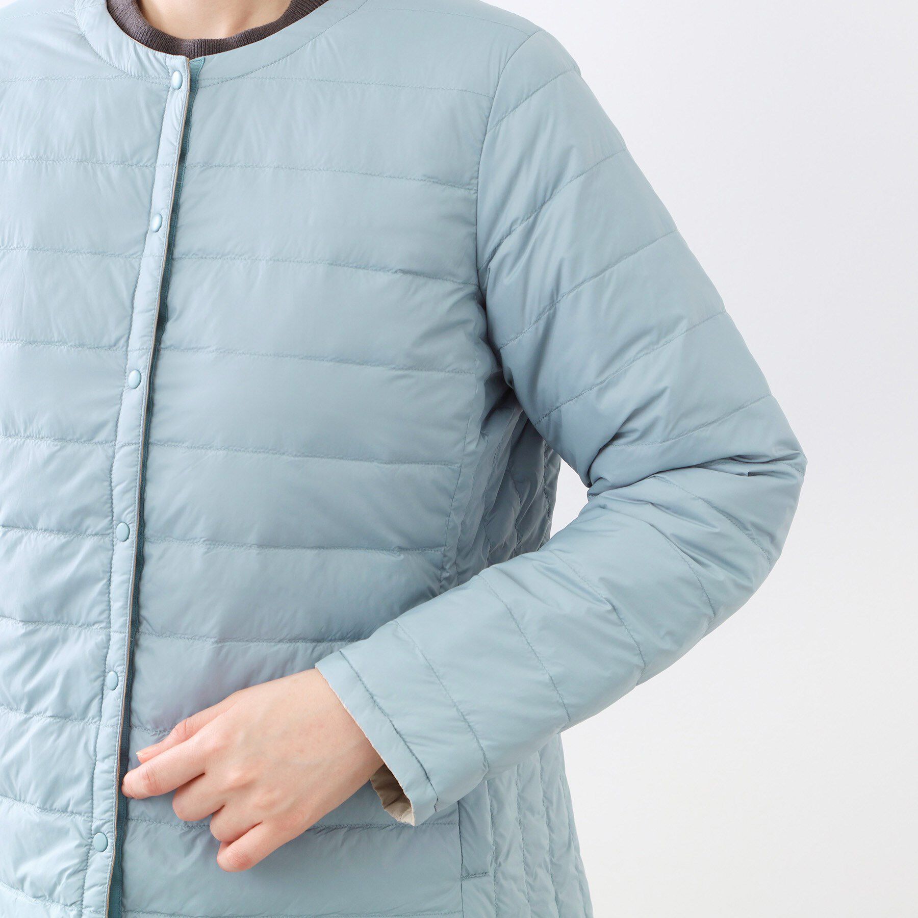 Reflect「【リバーシブルで着られる◎】ダイヤ柄キルトジャケット」|ダウン|