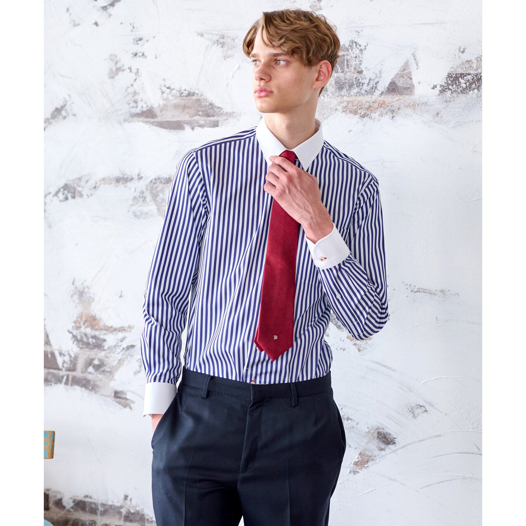 DRESSTERIOR「ロンストクレリックカラーシャツ」|シャツ・ブラウス|