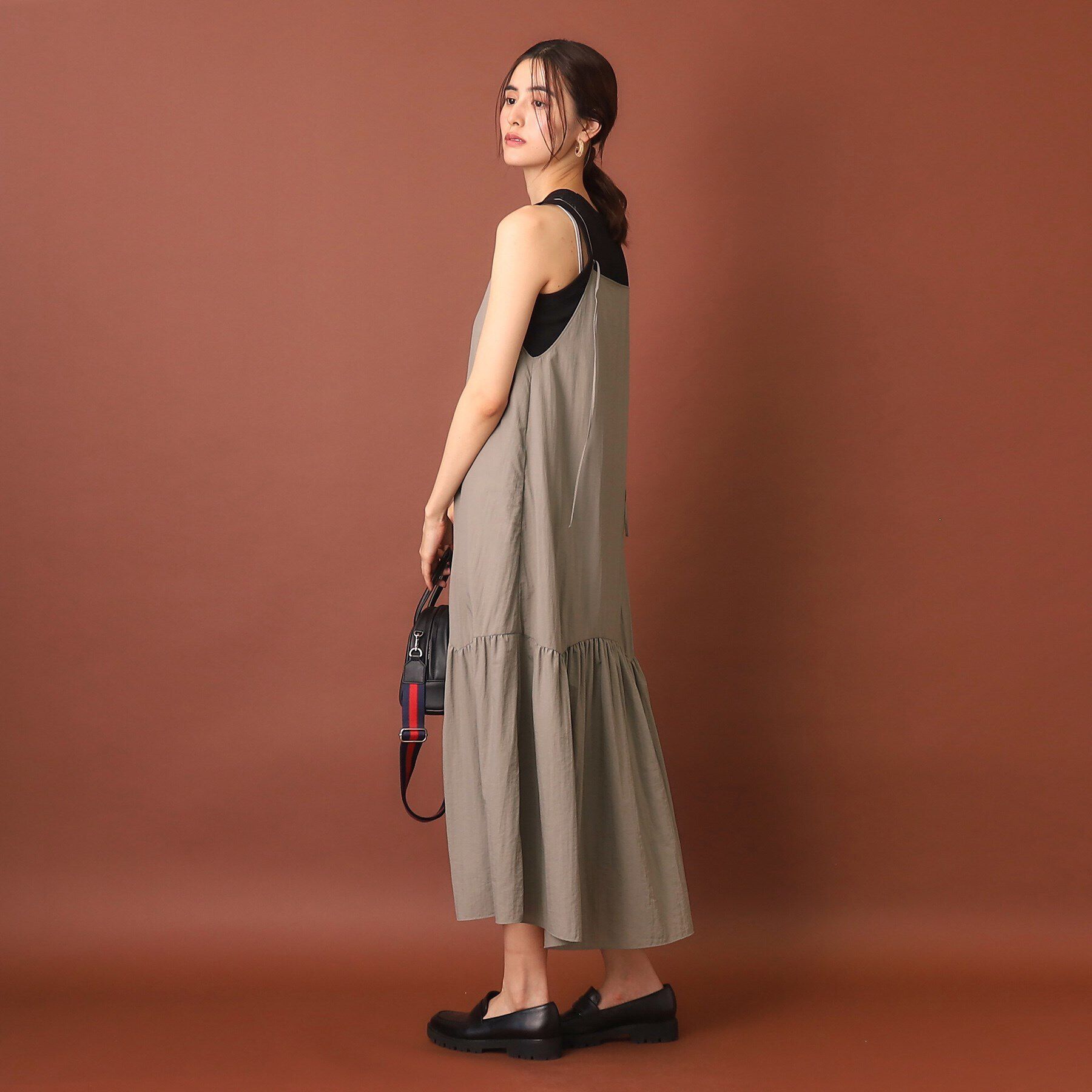 DRESSTERIOR「【接触冷感/撥水】タフタキャミワンピース」|ワンピース|