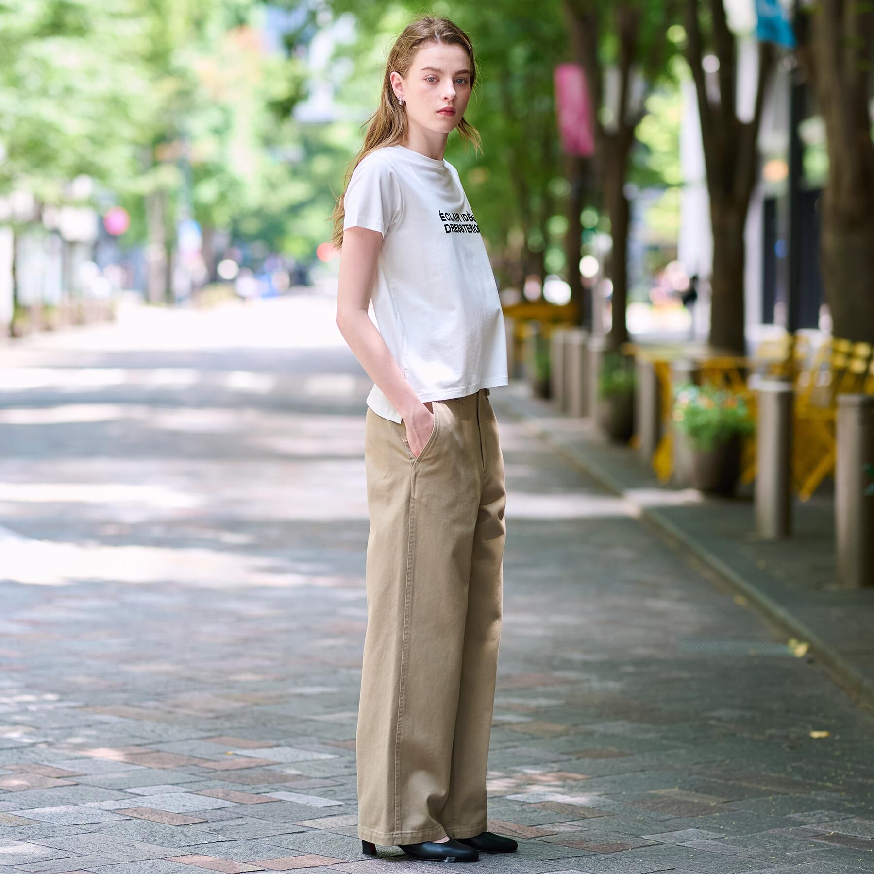 DRESSTERIOR「クリア天竺ロゴTシャツ」|Tシャツ・カットソー|