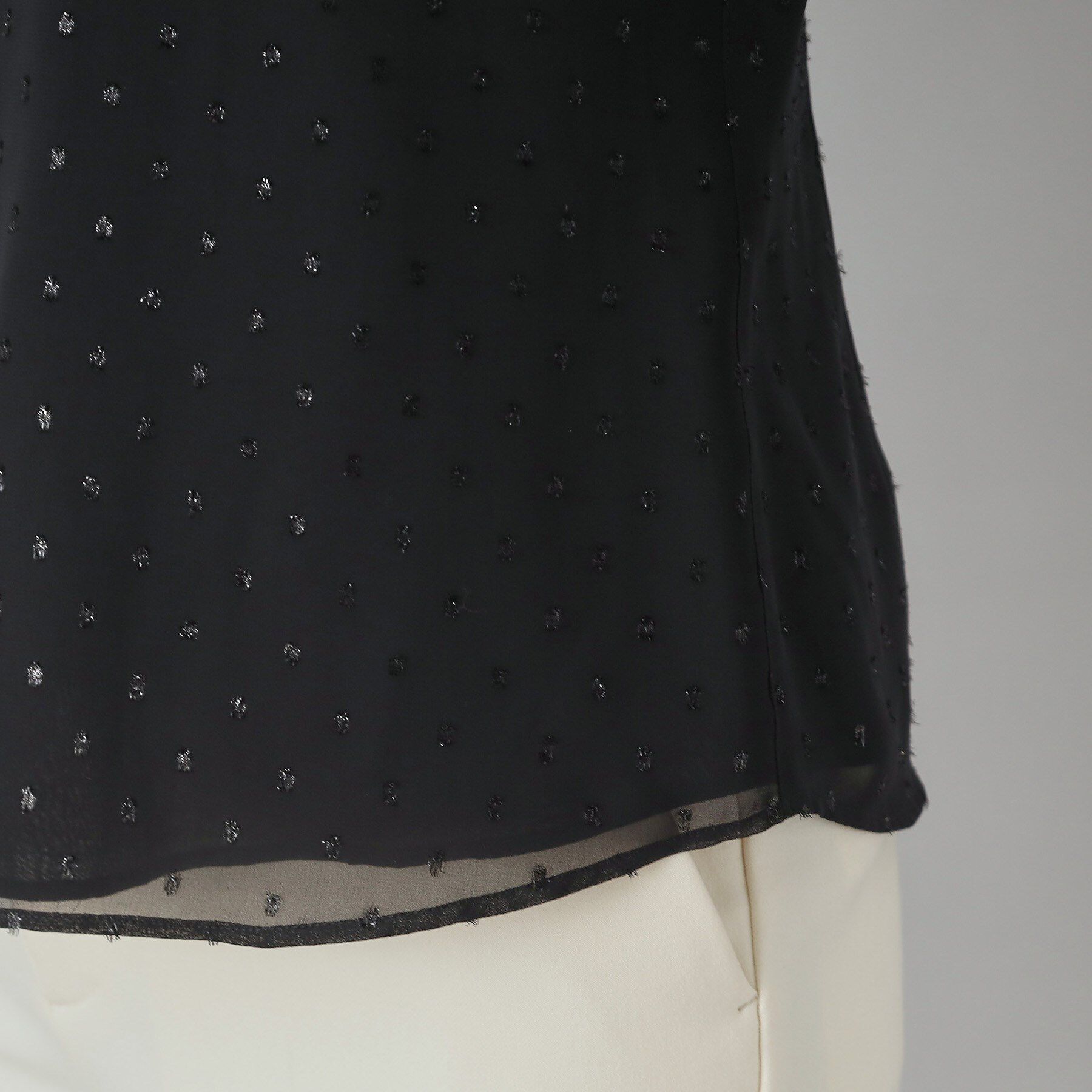 DRESSTERIOR「【ウォッシャブル/シアー素材】フィルムドットブラウス」|シャツ・ブラウス|