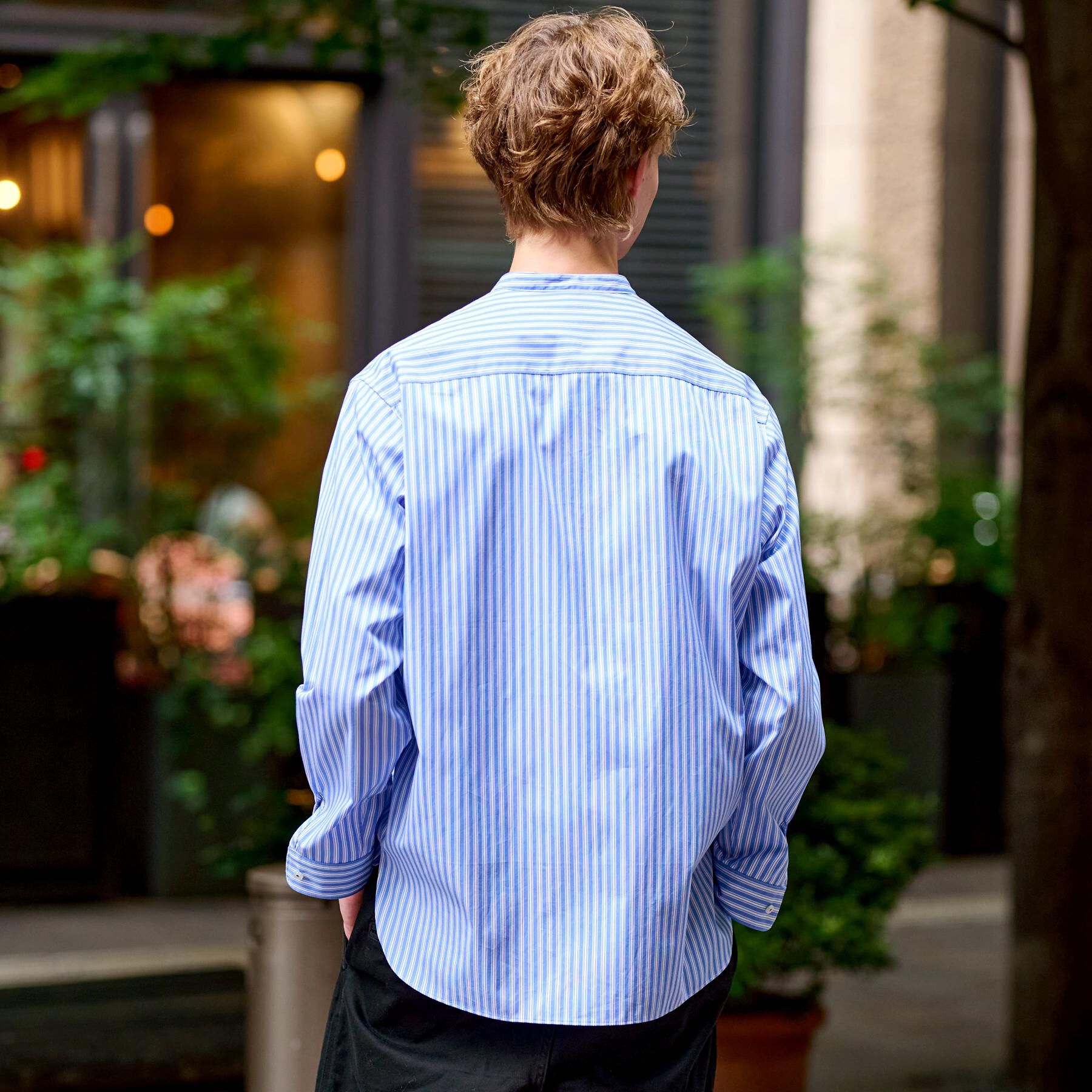 DRESSTERIOR「バンドカラー ロンストシャツ」|シャツ・ブラウス|