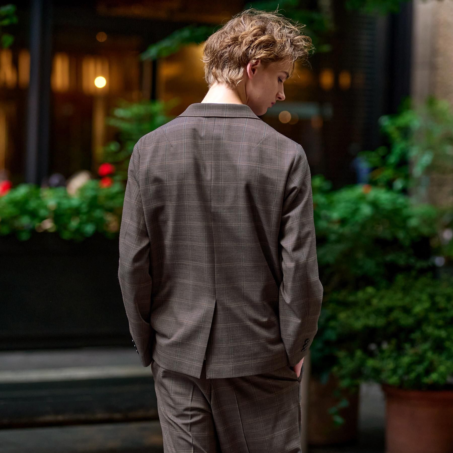 DRESSTERIOR「【セットアップ可】2WAYストレッチ コンフォータブルチェックジャケット」|テーラードジャケット|