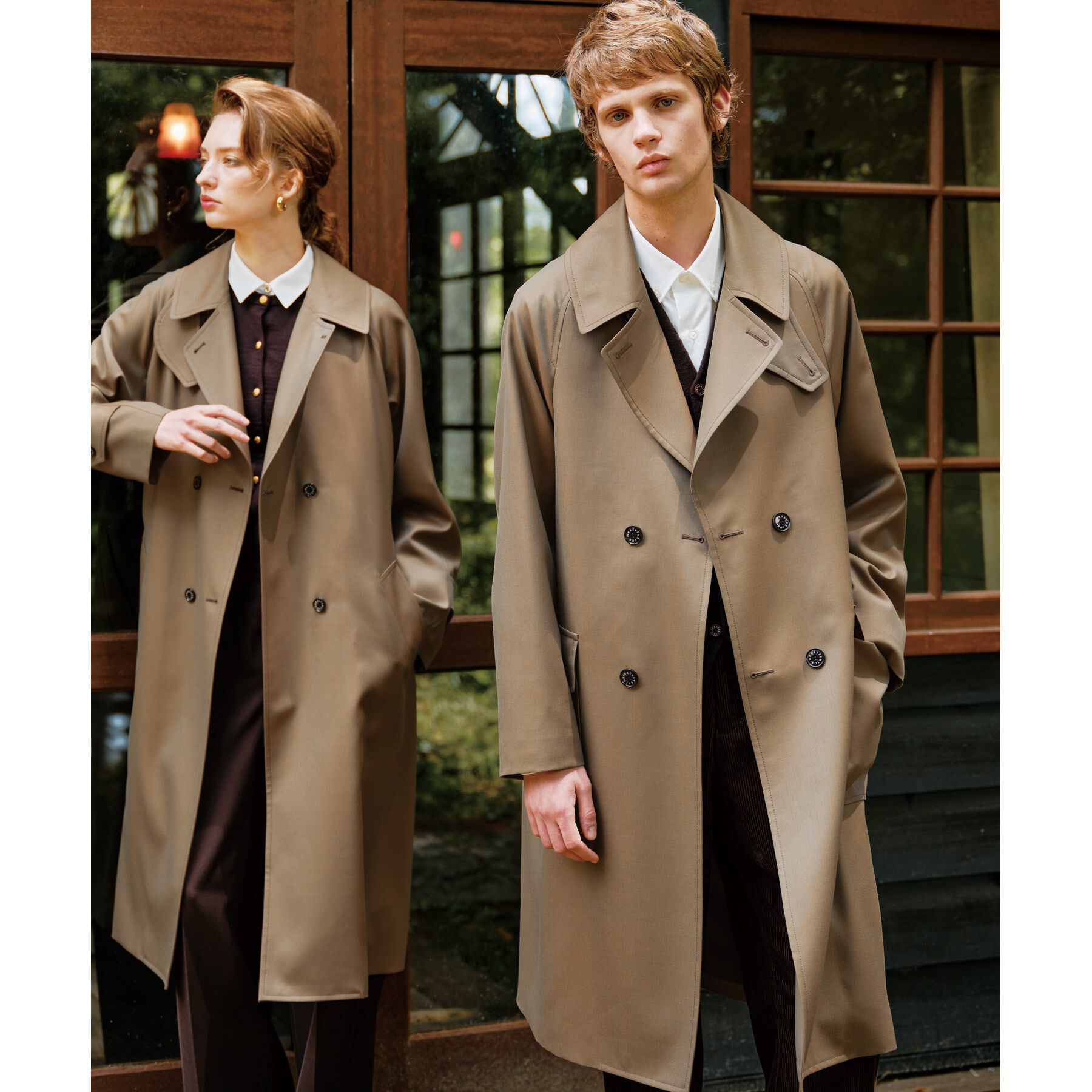 DRESSTERIOR「ウールギャバジン アルスターコート」|トレンチコート|