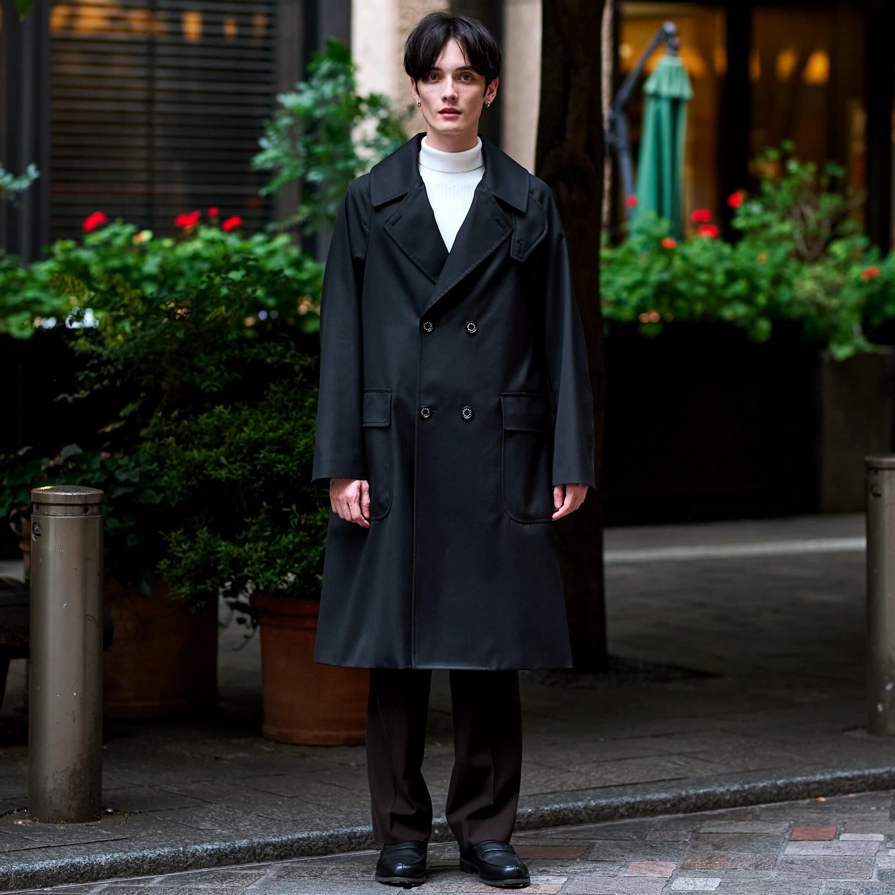 DRESSTERIOR「ウールギャバジン アルスターコート」|トレンチコート|