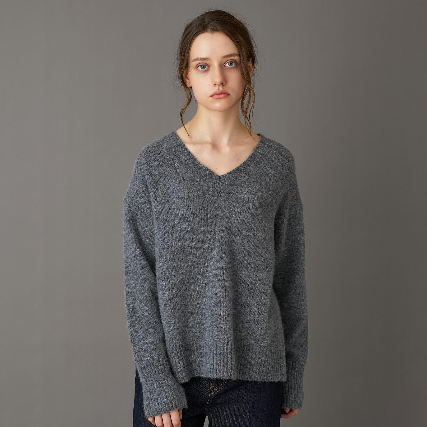 DRESSTERIOR「アルパカブレンドVネックニット」|ニット・セーター|