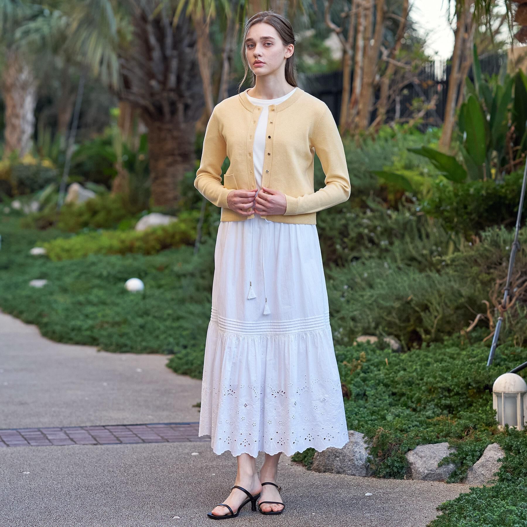 DRESSTERIOR「ウォッシャブルコットンカシミヤカーディガン」|カーディガン|