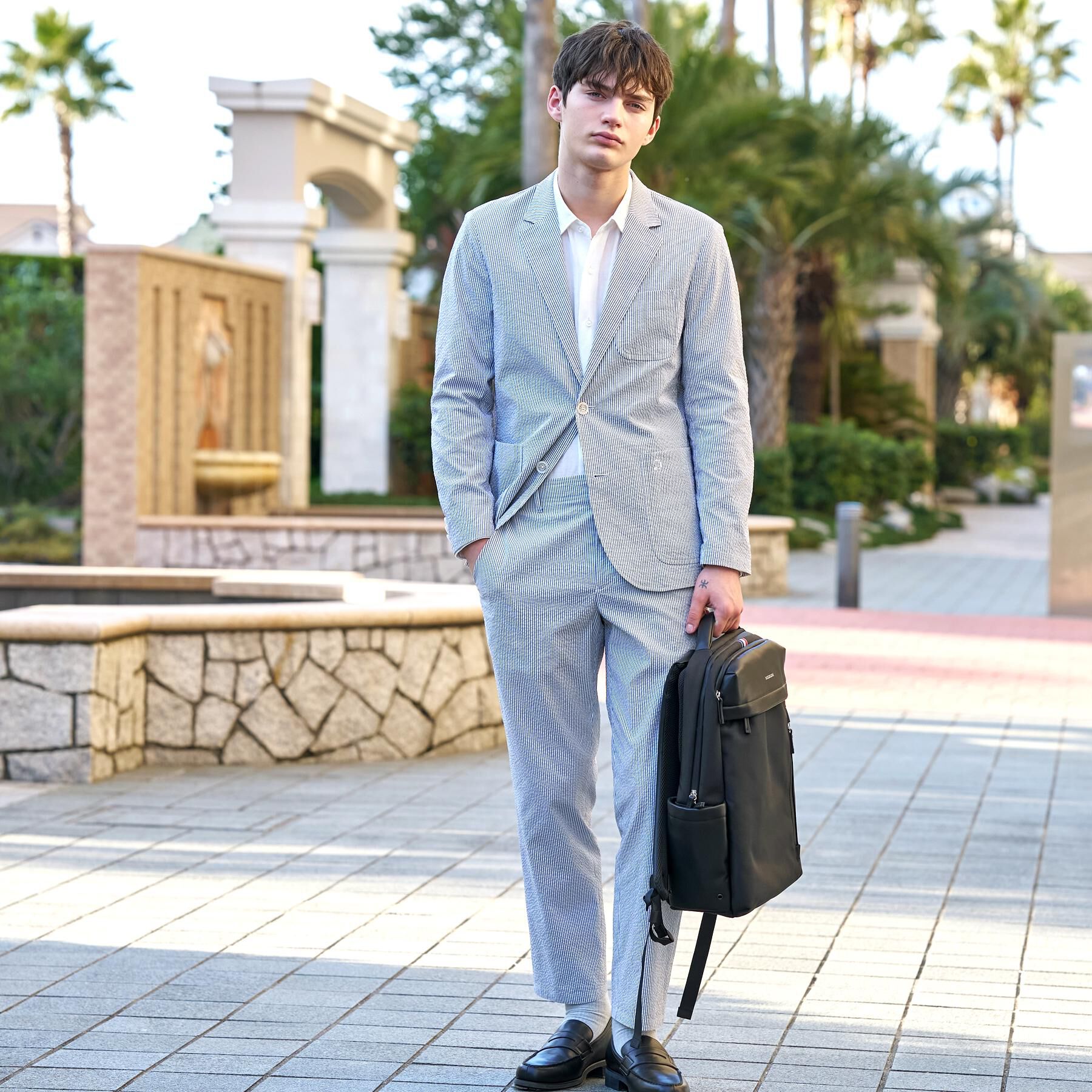 DRESSTERIOR「【吸湿速乾/セットアップ可/ウォッシャブル】COOLMAX シアサッカー SET UP パンツ」|その他|