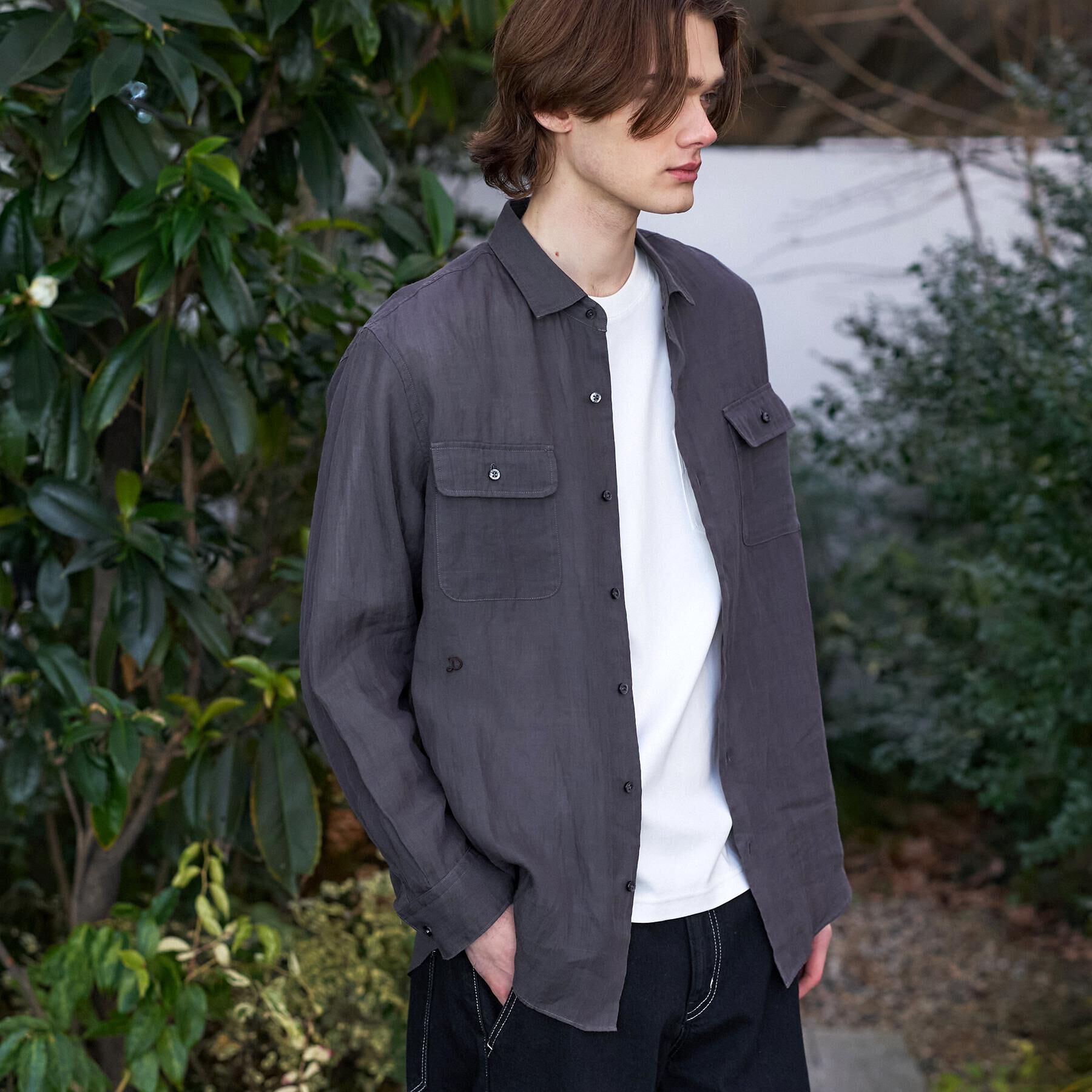 DRESSTERIOR「【Safari5月号掲載】ガーメンドダイ ピュアリネンシャツ」|シャツ・ブラウス|