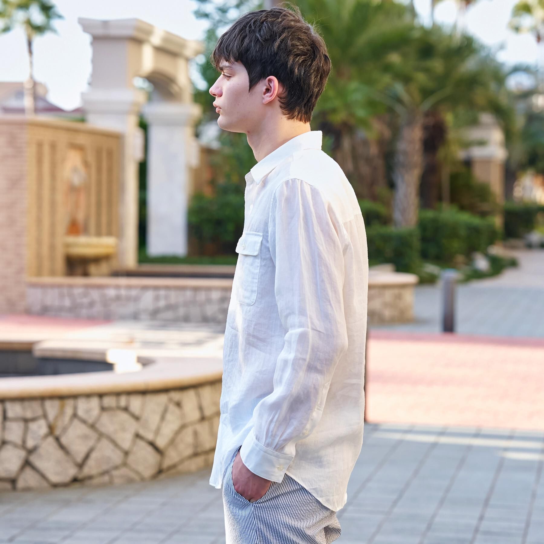 DRESSTERIOR「【Safari5月号掲載】ガーメンドダイ ピュアリネンシャツ」|シャツ・ブラウス|