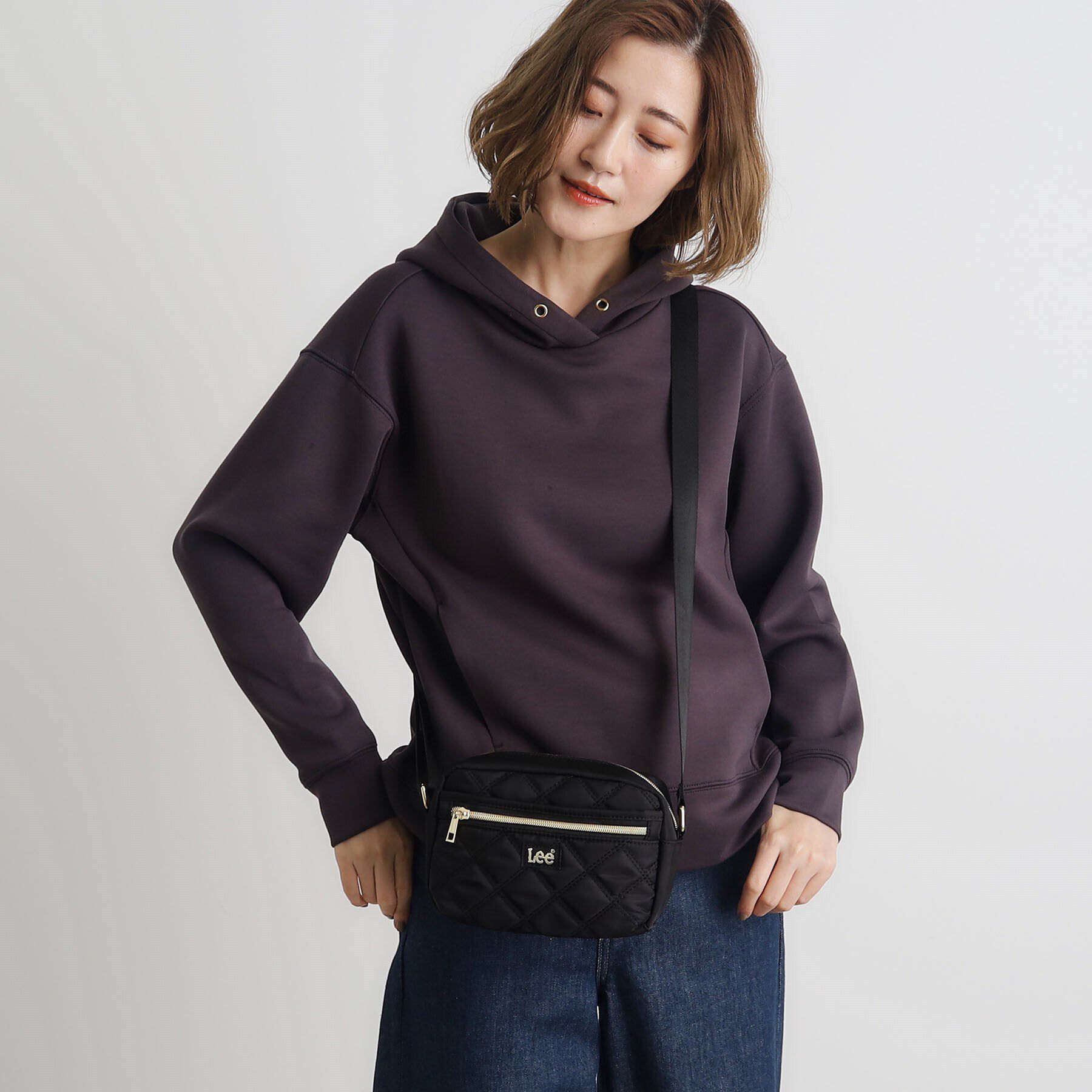 grove「【Lee別注】撥水キルトスクエアショルダー」|ショルダー・メッセンジャー|