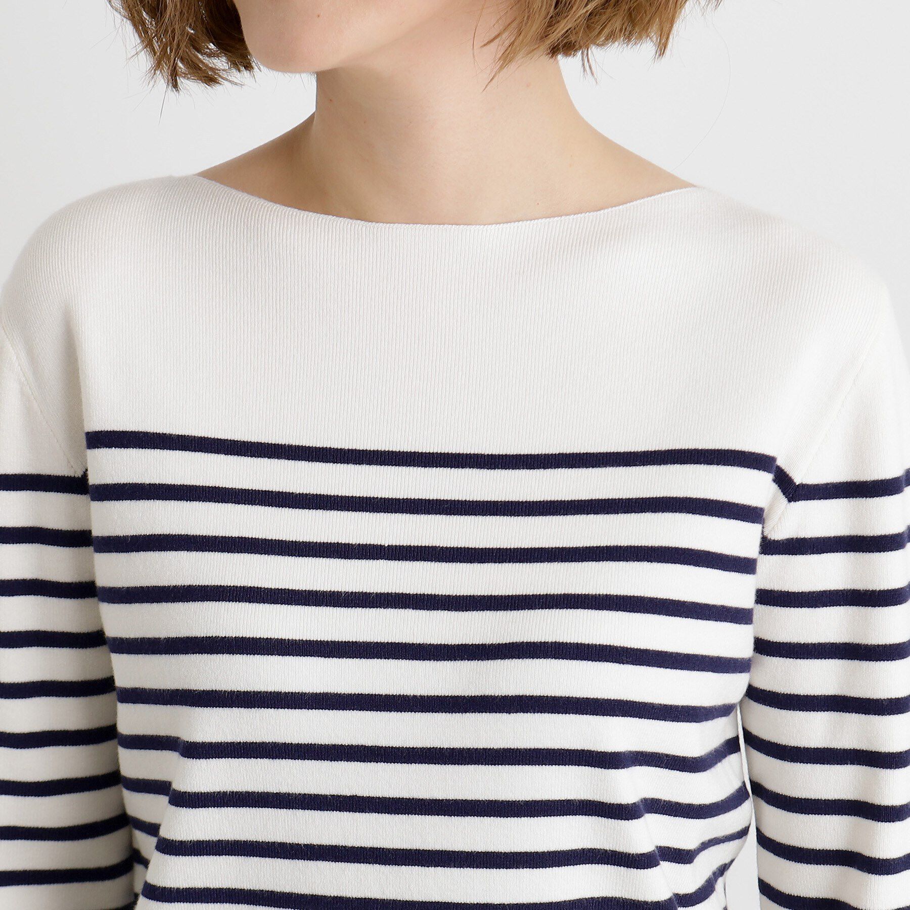 grove「総針袖口金ボタンニットロンT」|ニット・セーター|