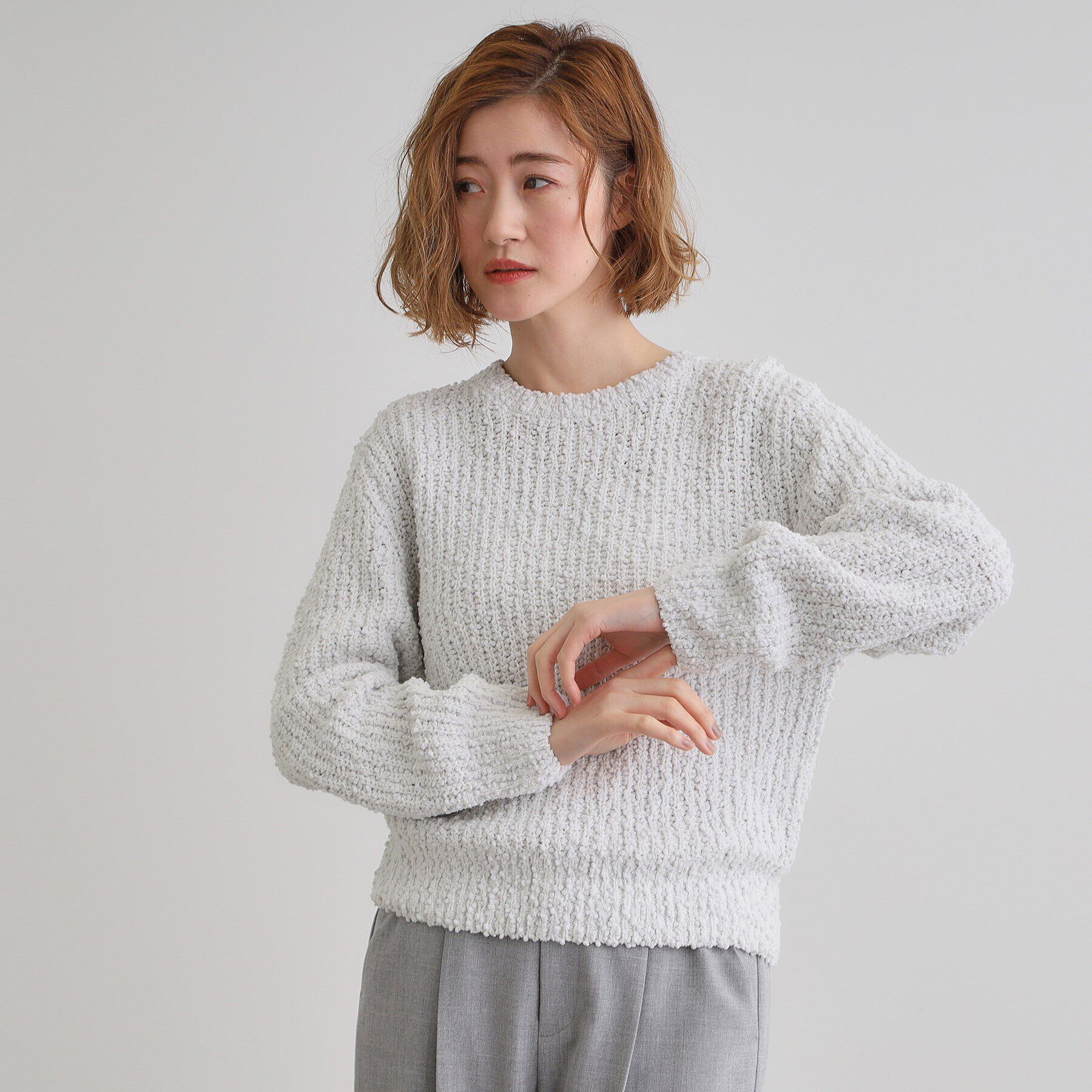 grove「ポンポンニットプルオーバー」|ニット・セーター|