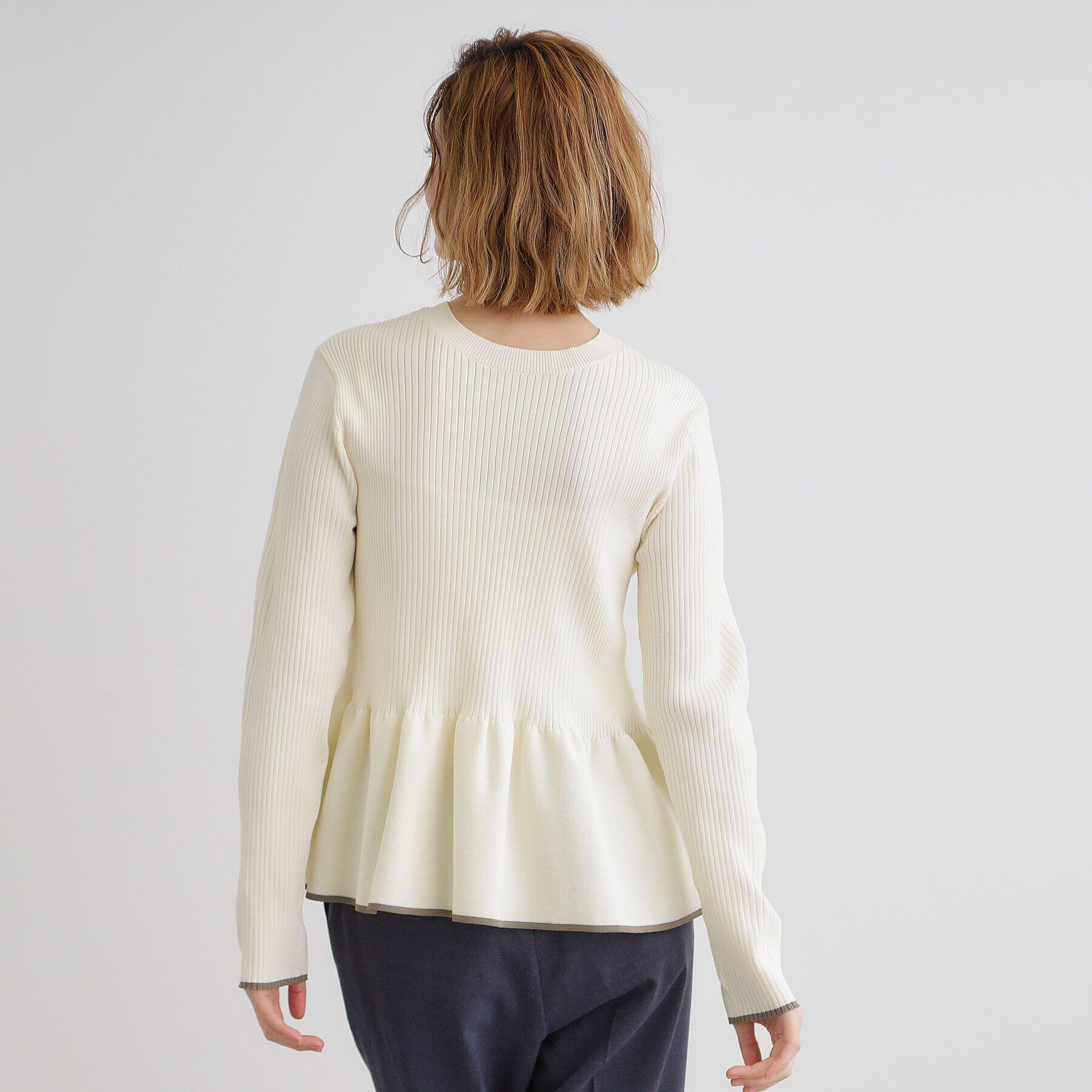 grove「前後2WAYペプラムカーディガン」|ニット・セーター|