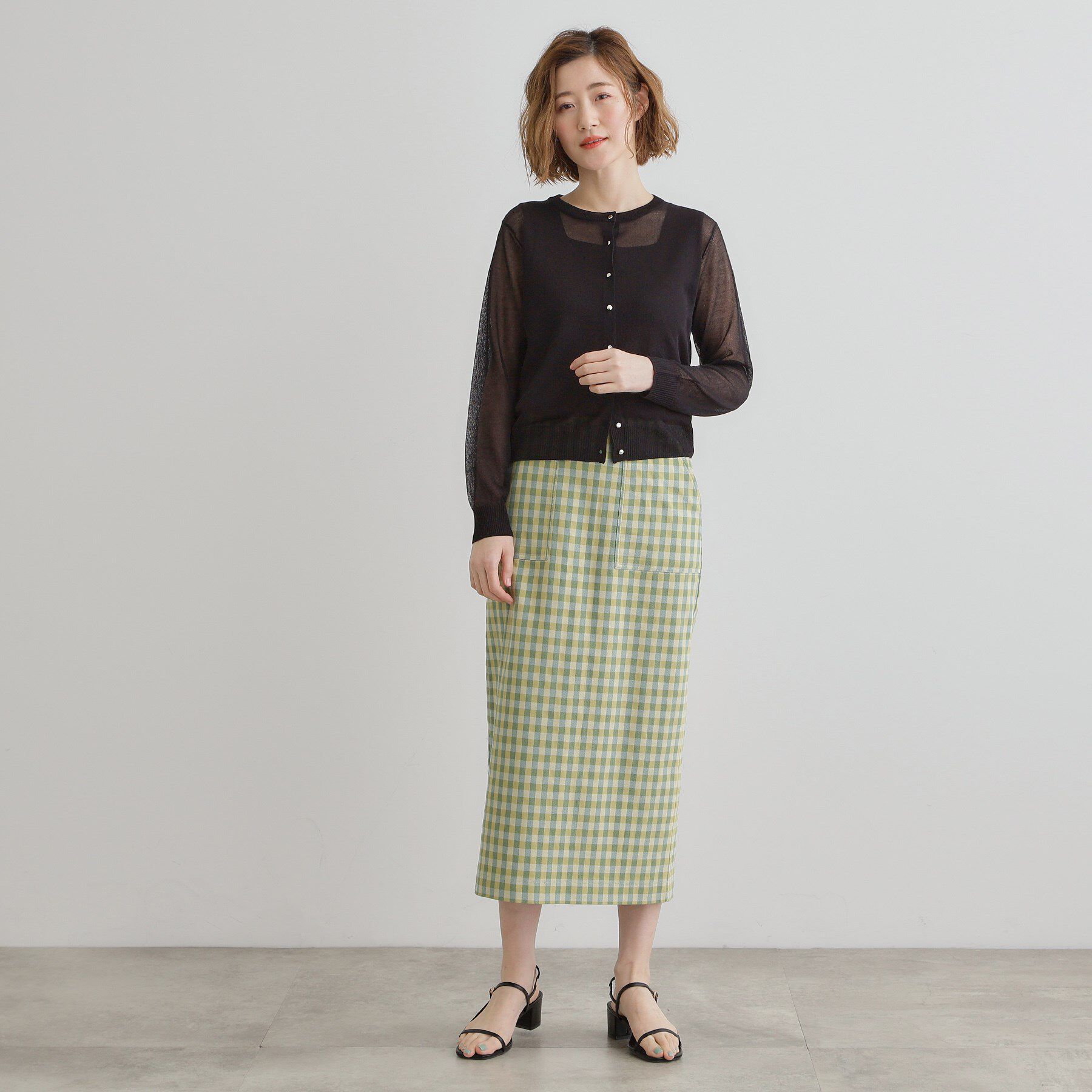 grove「【雑誌掲載】洗えるシアーカーディガン」|カーディガン|