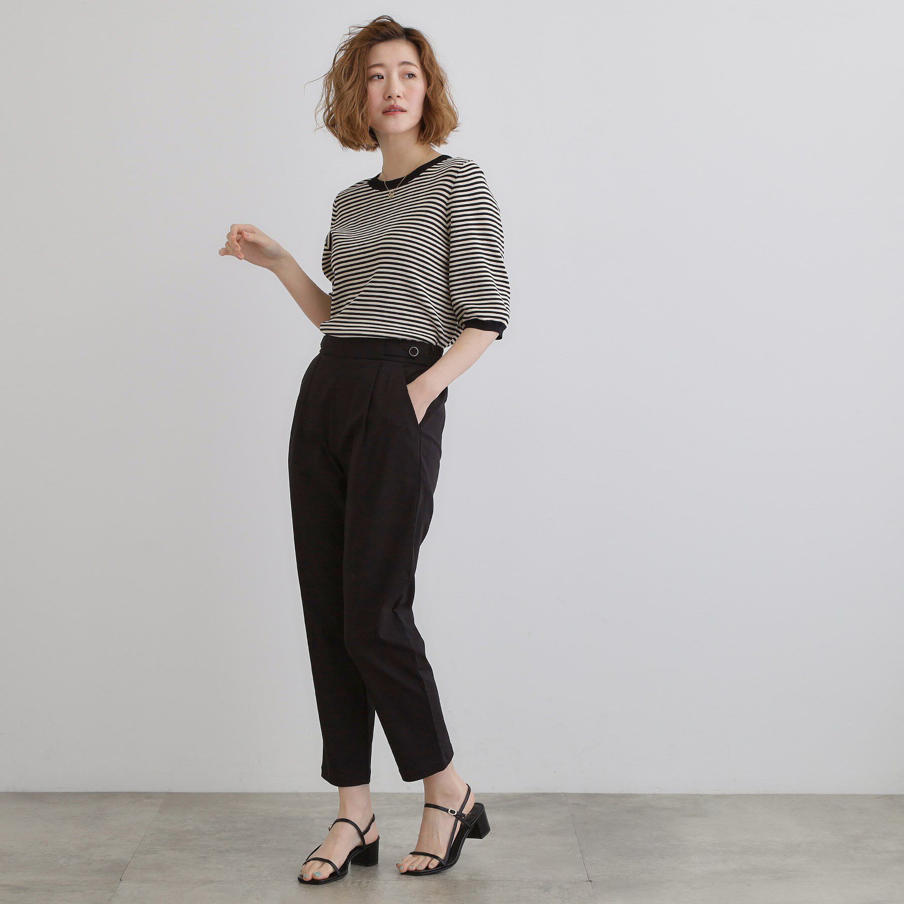 grove「低身長さん向け－3cm丈【接触冷感】サマーハイパーストレッチテーパードパンツ」|その他|