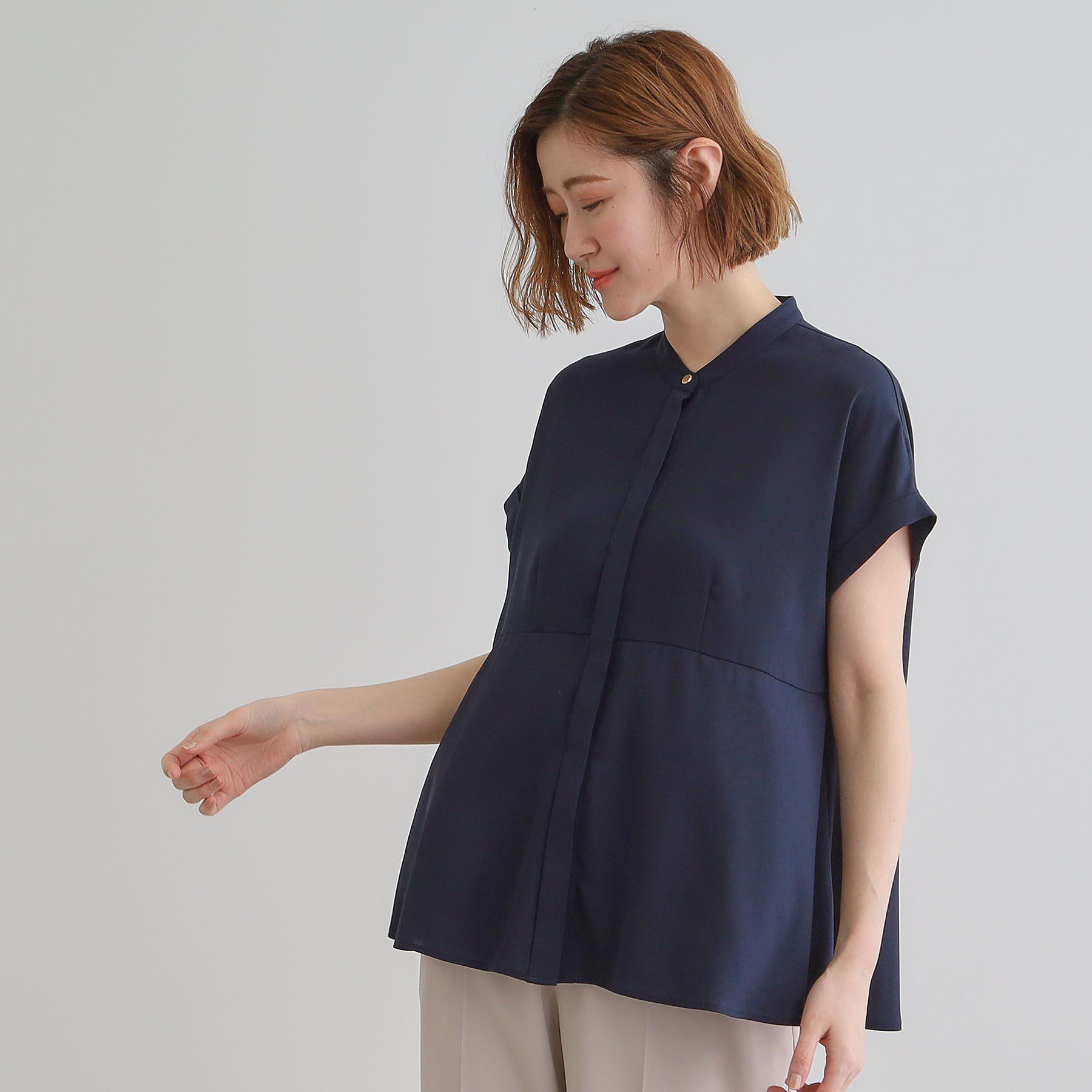 grove「きちんと感もこなれ感も1枚で叶う　優秀ペプラムシャツブラウス」|シャツ・ブラウス|