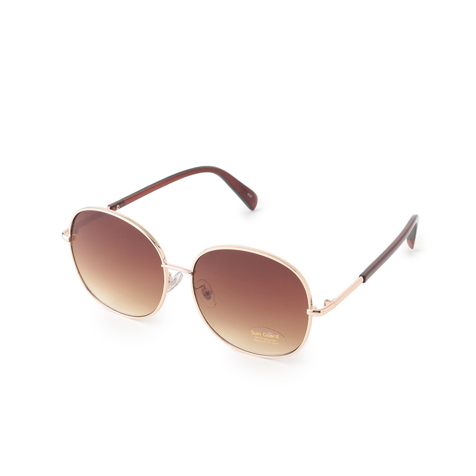 grove「ビッグメタルフレームサングラス」|メガネ|ブラウン(043)