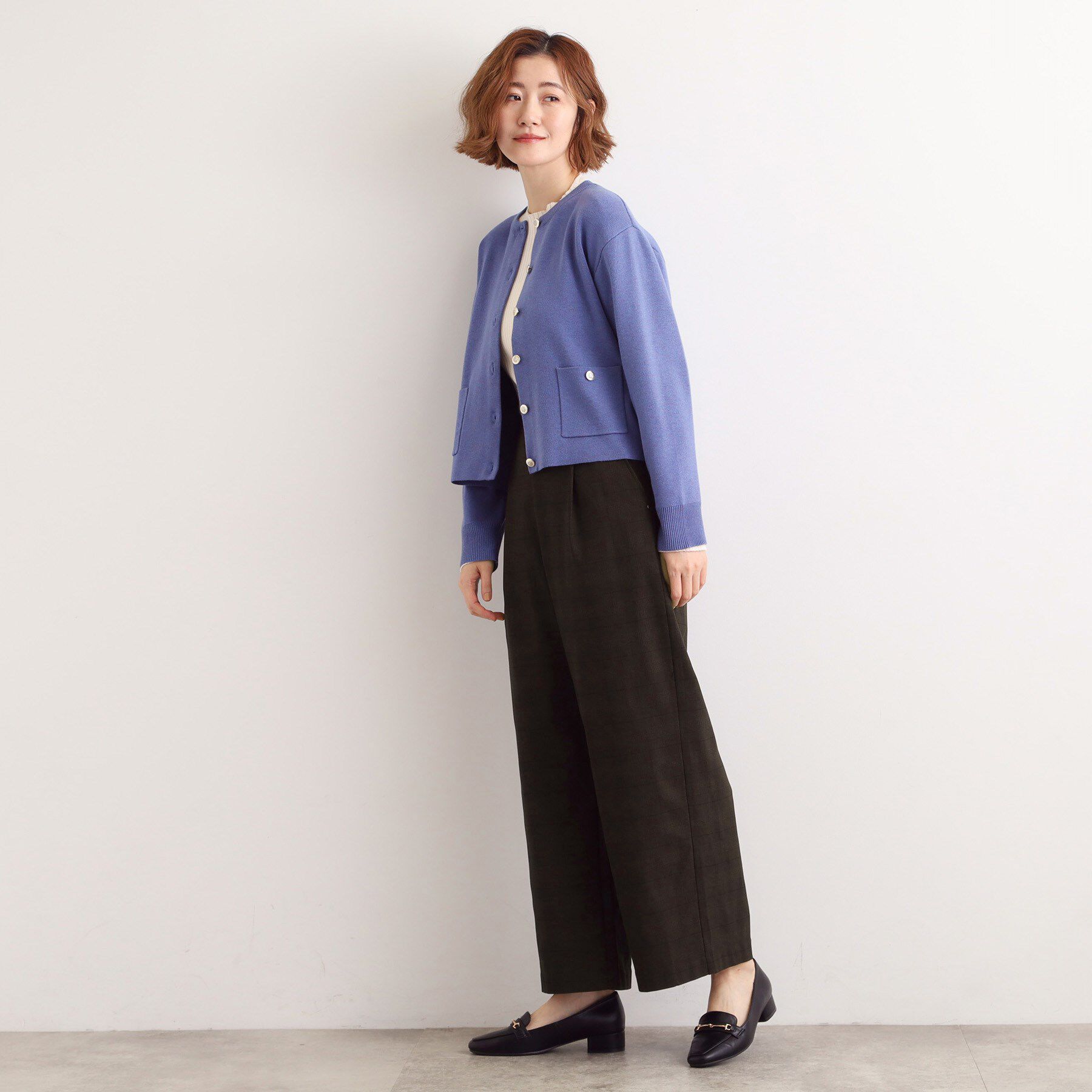 grove「【選べる着丈/多機能】裏起毛ハイパーストレッチワイドパンツ」|その他|