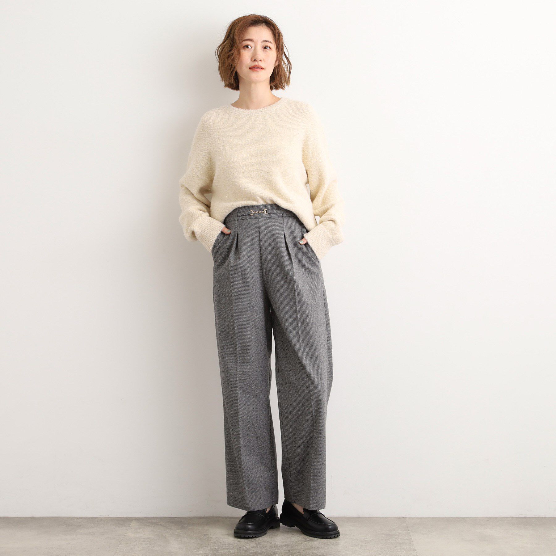 grove「フロントビットカルゼワイドパンツ」|その他|